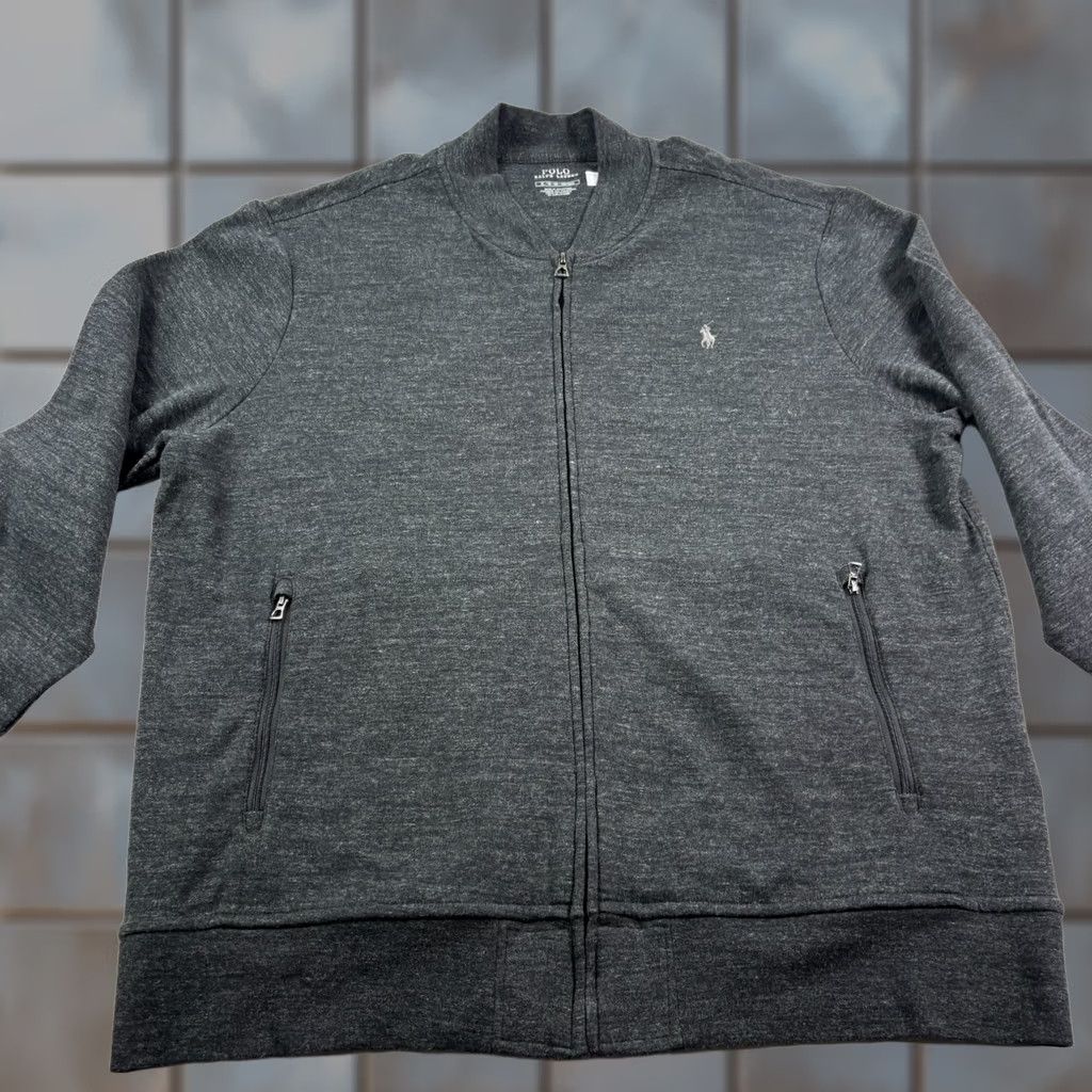 Polo Ralph Lauren Polo Ralph Lauren Jacket Baseball Full Zip Bomber XL MenGray Logo Casual Jacket Size US XL / EU 56 / 4 - 1 Thumbnail