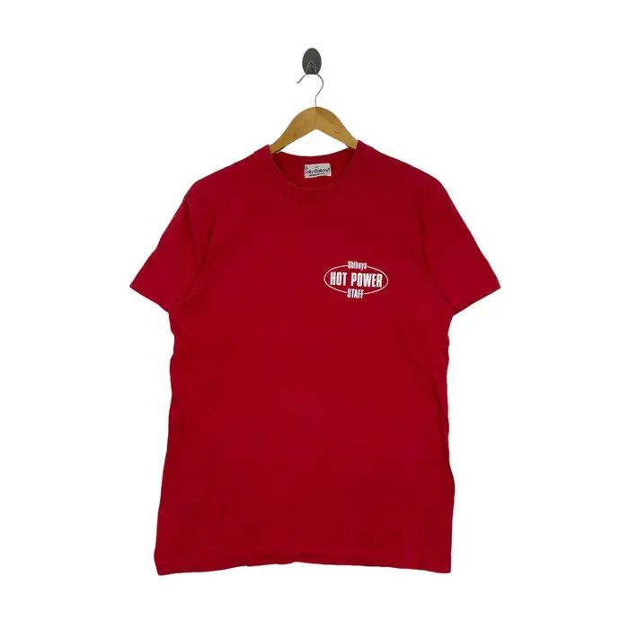 Vintage Vintage 1987 YAMAHA SHIBUYA Hot Power Staff Tee Shirt Size US XL / EU 56 / 4 - 1 Thumbnail