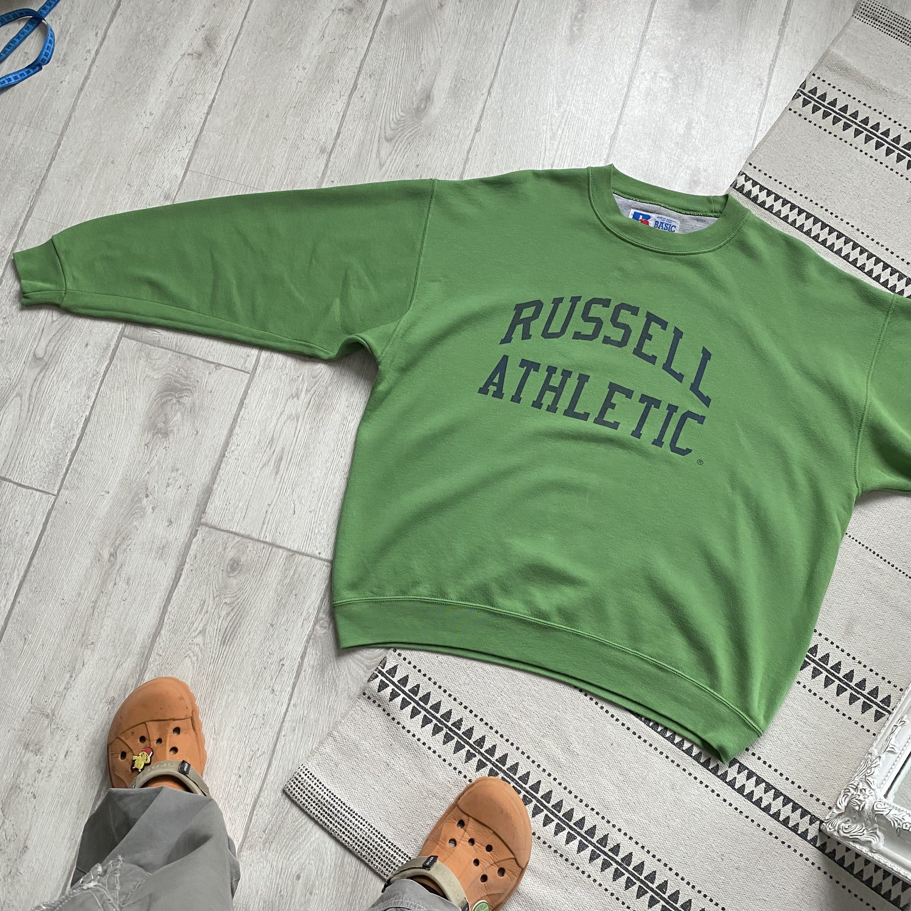 Russell Athletic 🍏 Vintage 90s RUSSELL ATHLETIC boxy sweatshirt Size US L / EU 52-54 / 3 - 9 Thumbnail