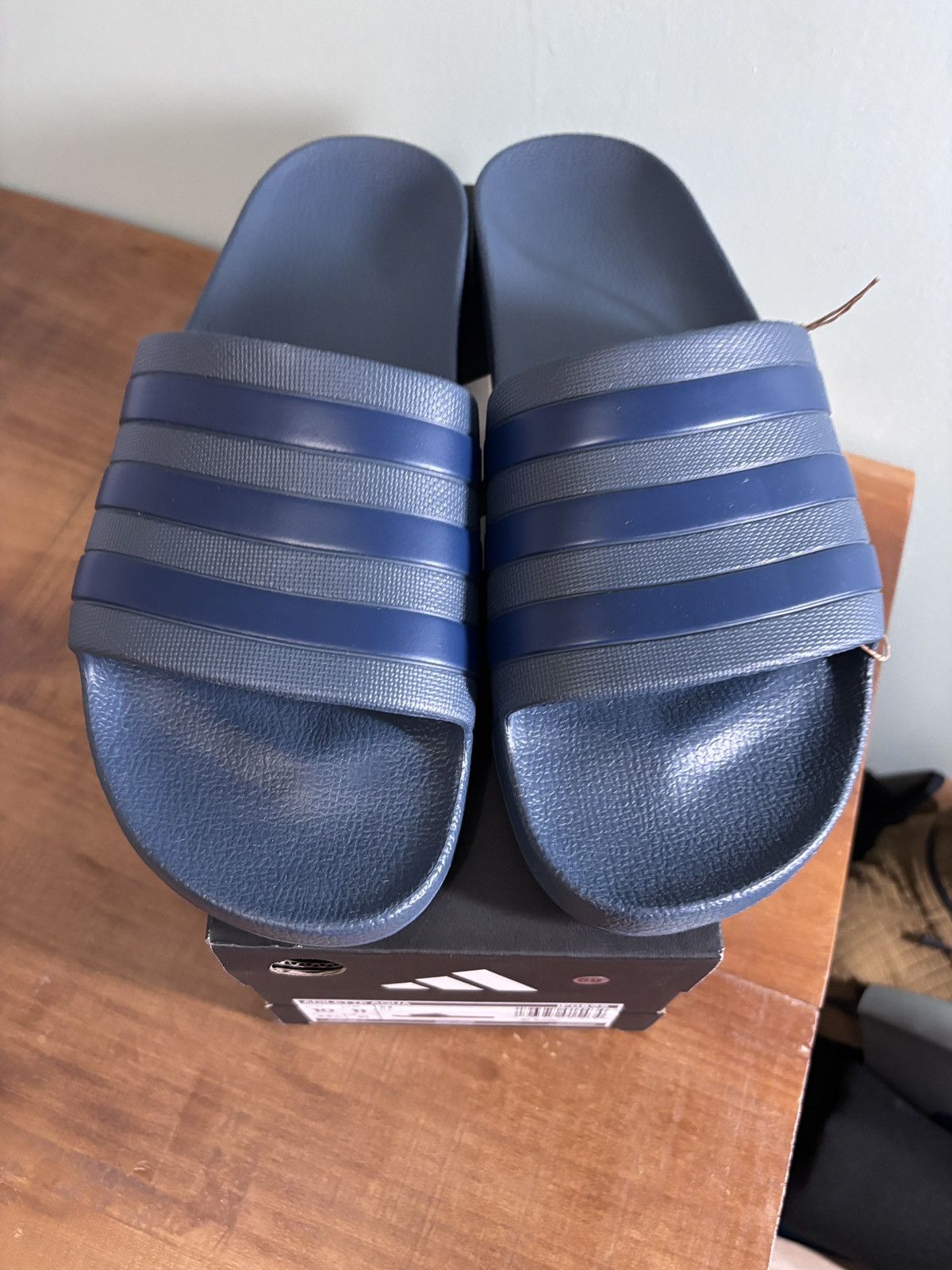 Adidas adidas Adilette Aqua Slide Sandals Size US 10 / EU 43 - 1 Thumbnail