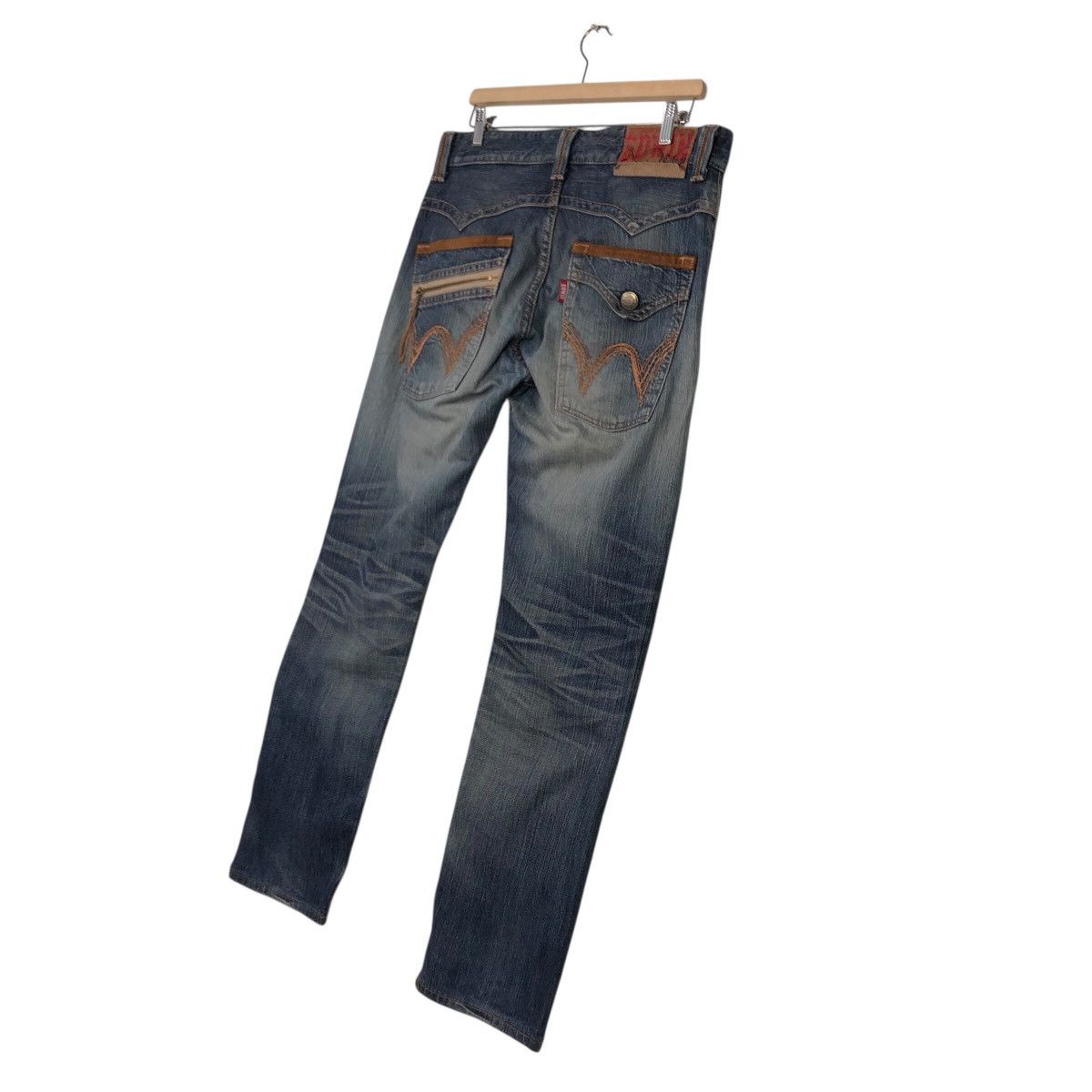 Japanese Brand 📌Exclusive Vintage Denim Jeans Edwin Punk Design IsseyMiyake Size US 32 / EU 48 - 10 Thumbnail