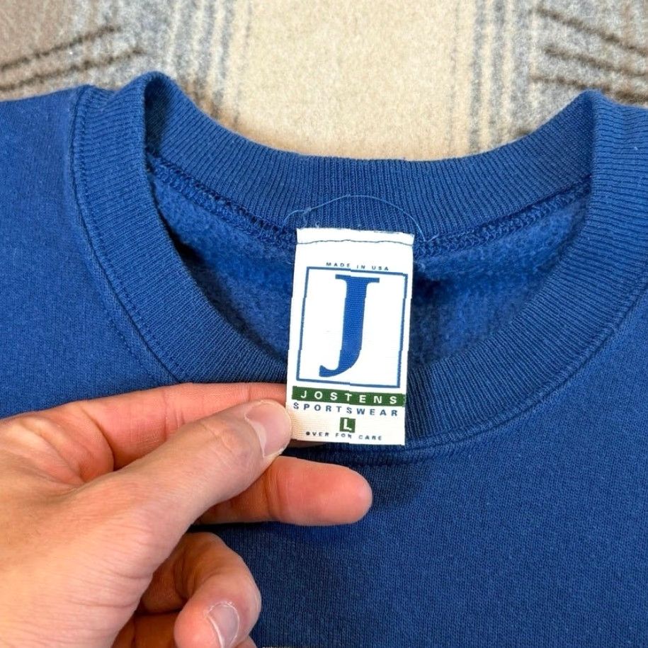 Vintage VINTAGE 90s Grand Forks Air Force Base Crewneck Sweatshirt Large Military Men Blue Crew Neck Pullover Solid Sweatshirt 90s Theme Size US L / EU 52-54 / 3 - 3 Thumbnail