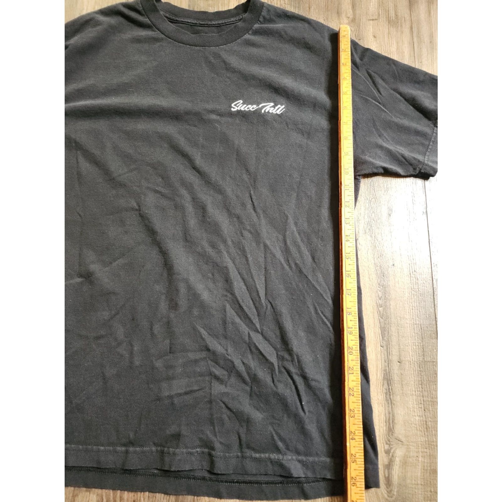 Doublet Mens L How To Acquire Clout Funny Hip Hop Rap T Shirt Double Sided Crew Neck Short Sleeve Black Cotton SUCC Graphic Tee Size US L / EU 52-54 / 3 - 2 Thumbnail