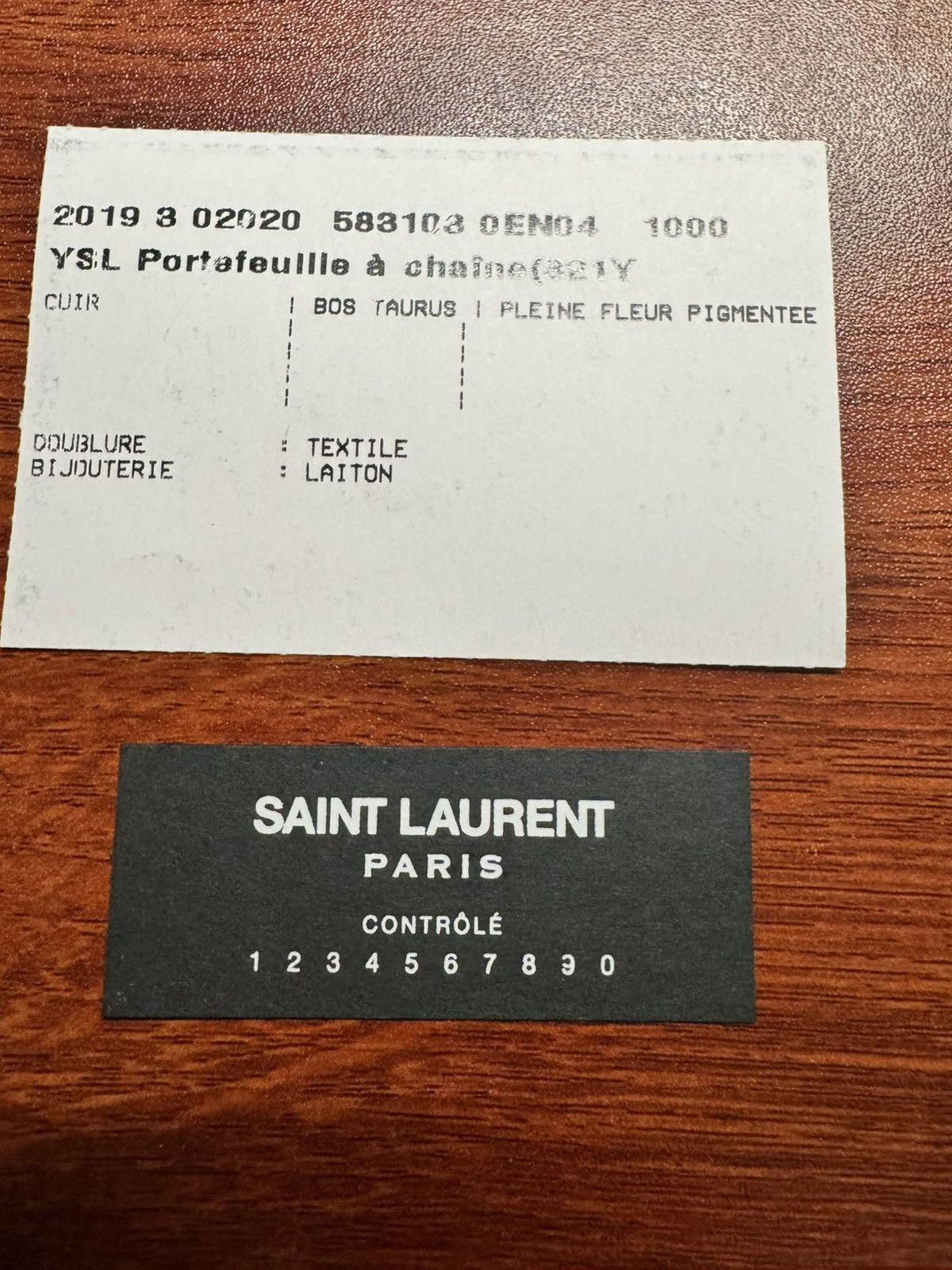 Yves Saint Laurent Niki Chain Wallet Crinkled Leather Size ONE SIZE - 6 Thumbnail