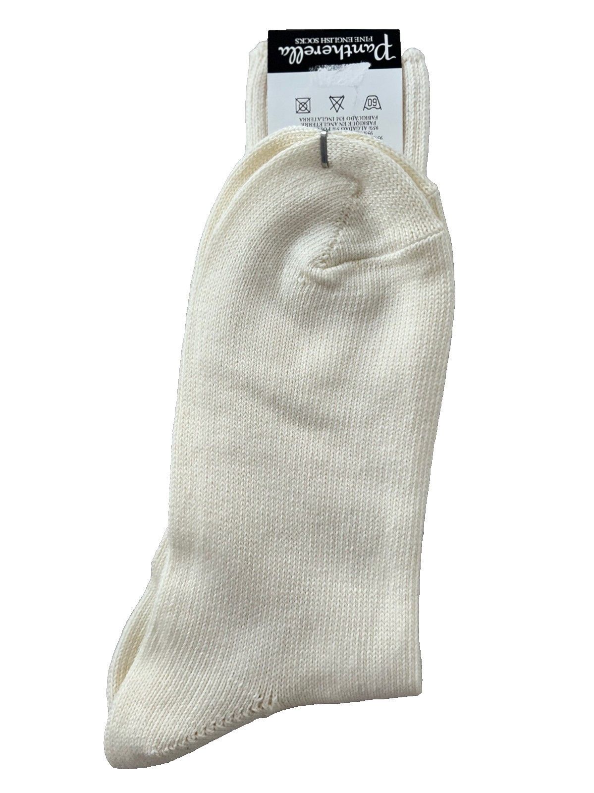 Pantherella Pantherella Knit Thick Rib Socks Off White O/S Size ONE SIZE - 2 Thumbnail