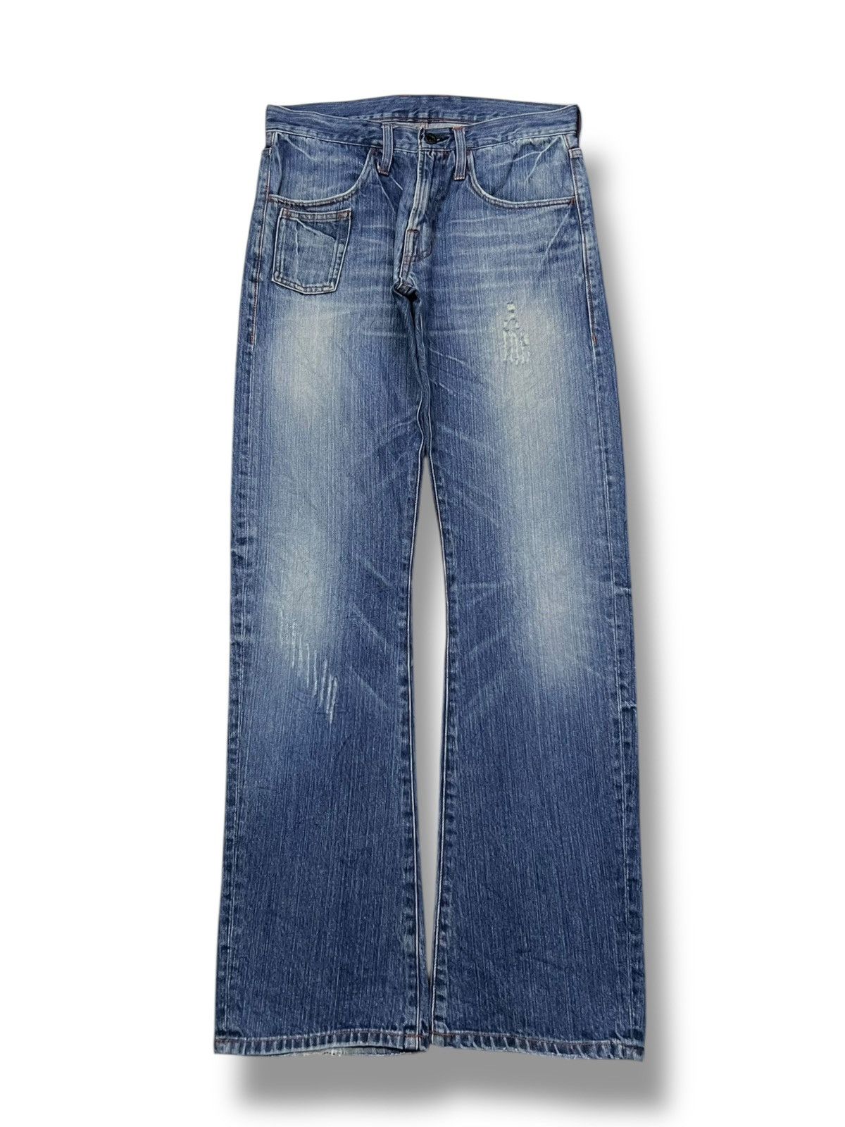 Global Work Vintage Japanese Brand Global Works - Faded Wash Jeans Size US 32 / EU 48 - 2 Thumbnail