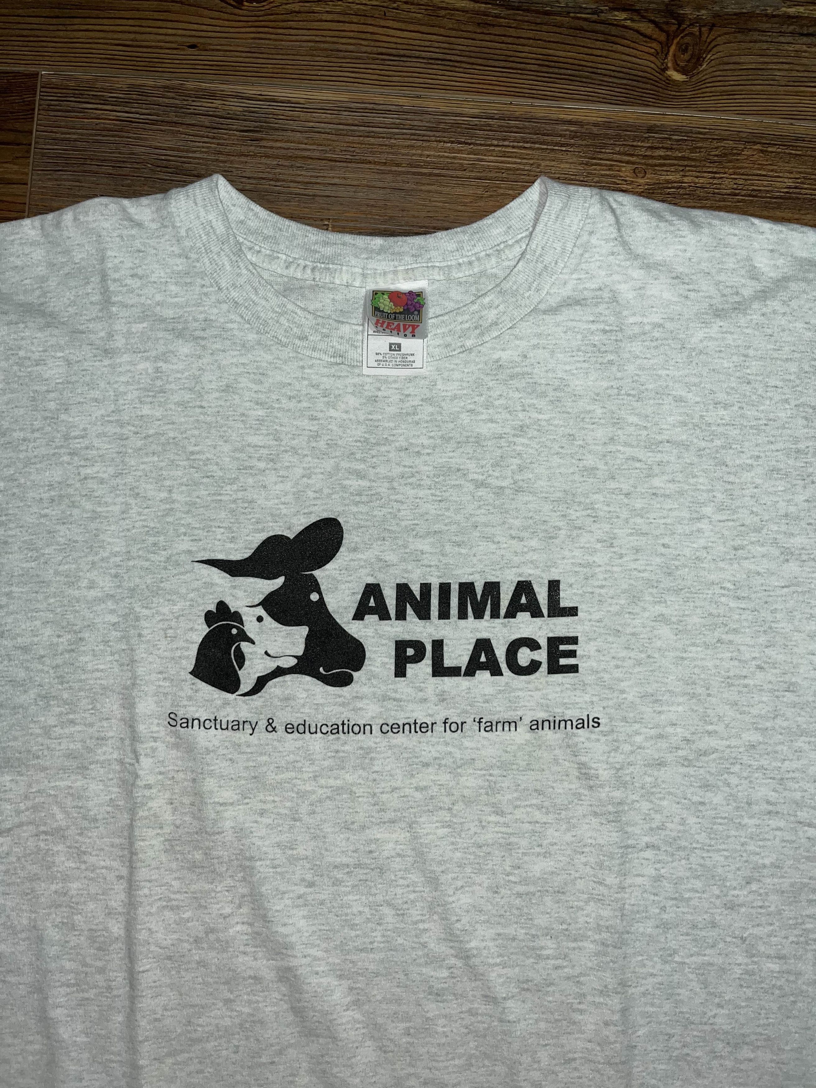 Fruit Of The Loom × Vintage 90s / Y2K Animal Place Sanctuary Shirt Size US XL / EU 56 / 4 - 2 Thumbnail