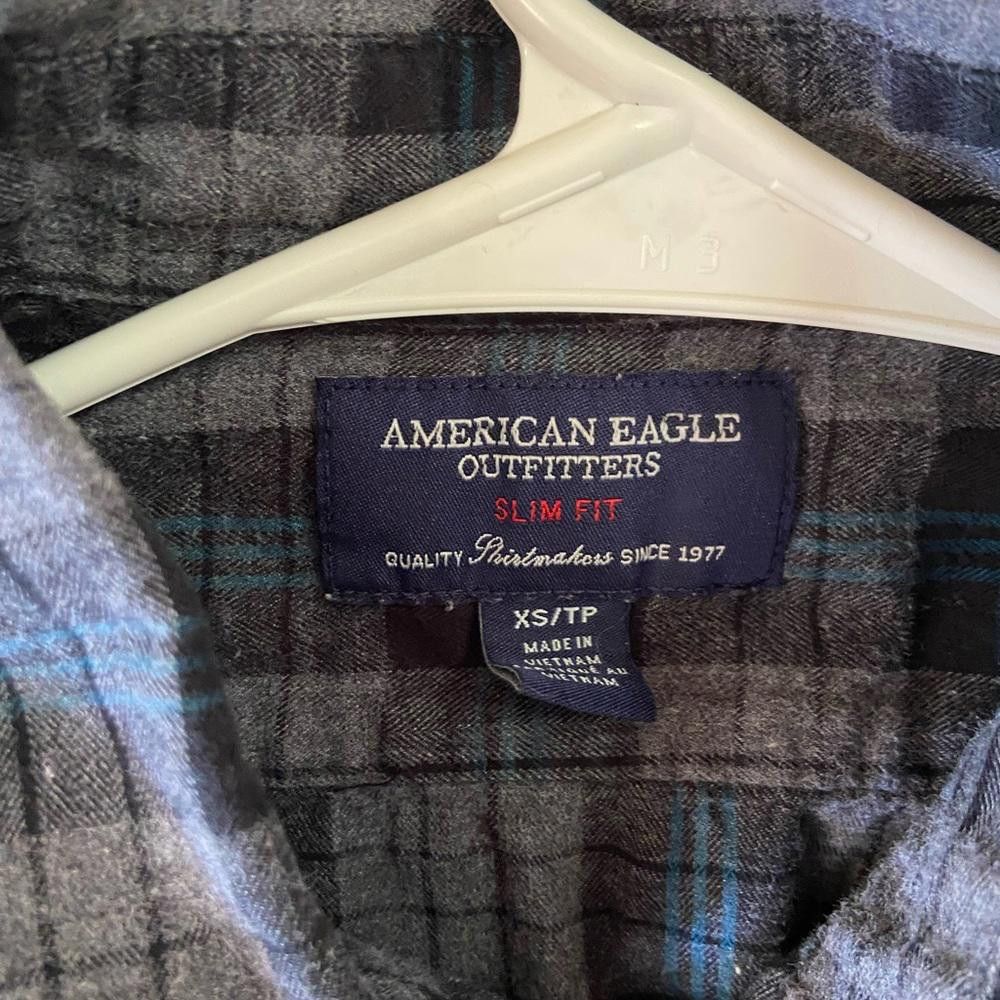 Designer American Eagle l l Slim Fit Plaid Button Down Size XS Size US XS / EU 42 / 0 - 6 Thumbnail