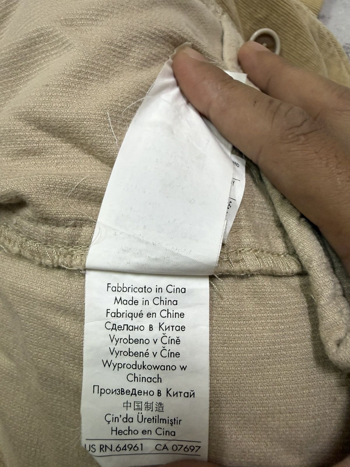 United Colors Of Benetton United colors of Benetton beige corduroy blazer Jacket Size XS / US 0-2 / IT 36-38 - 12 Thumbnail