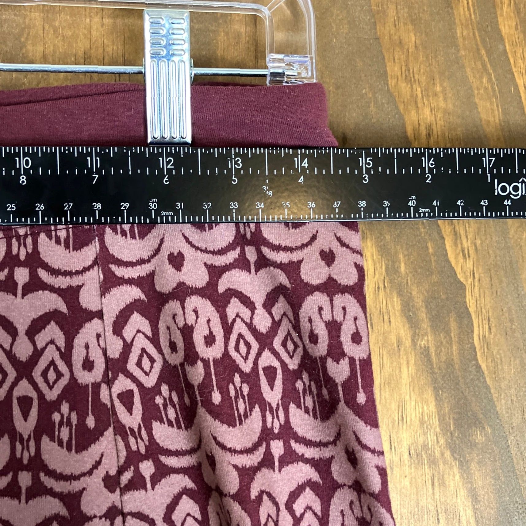 Prana PrAna Womens Skirt Maroon Pull On A Line Polyester Blend Stretch XS Midi Casual Activewear Womens Size 26" / US 2 / IT 38 - 5 Thumbnail