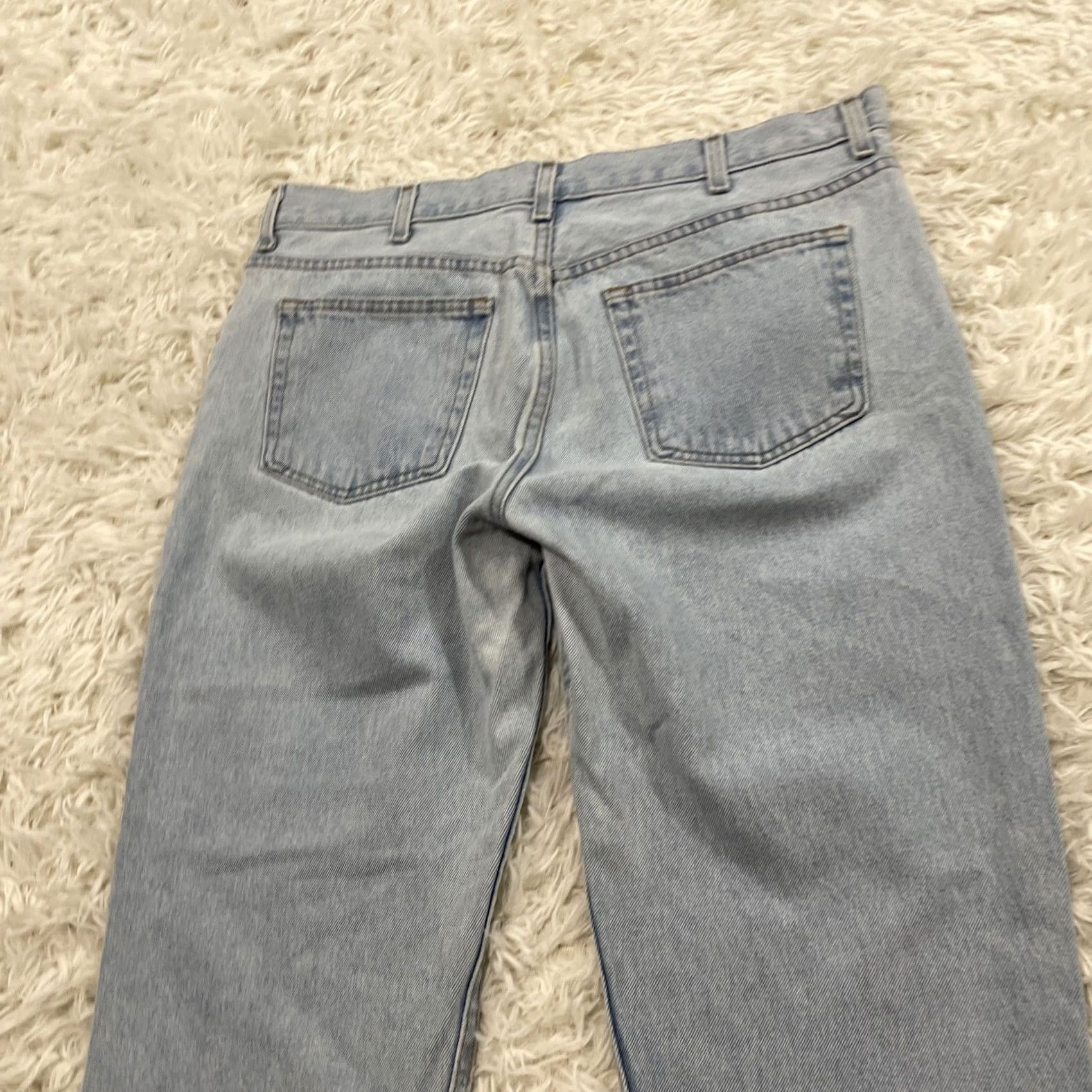 George VINTAGE GEORGE Jeans Men 36x30 Light Blue Wash Denim Regular Straight VTG Y2k Streetwear Mens Jeans Size US 36 / EU 52 - 4 Thumbnail