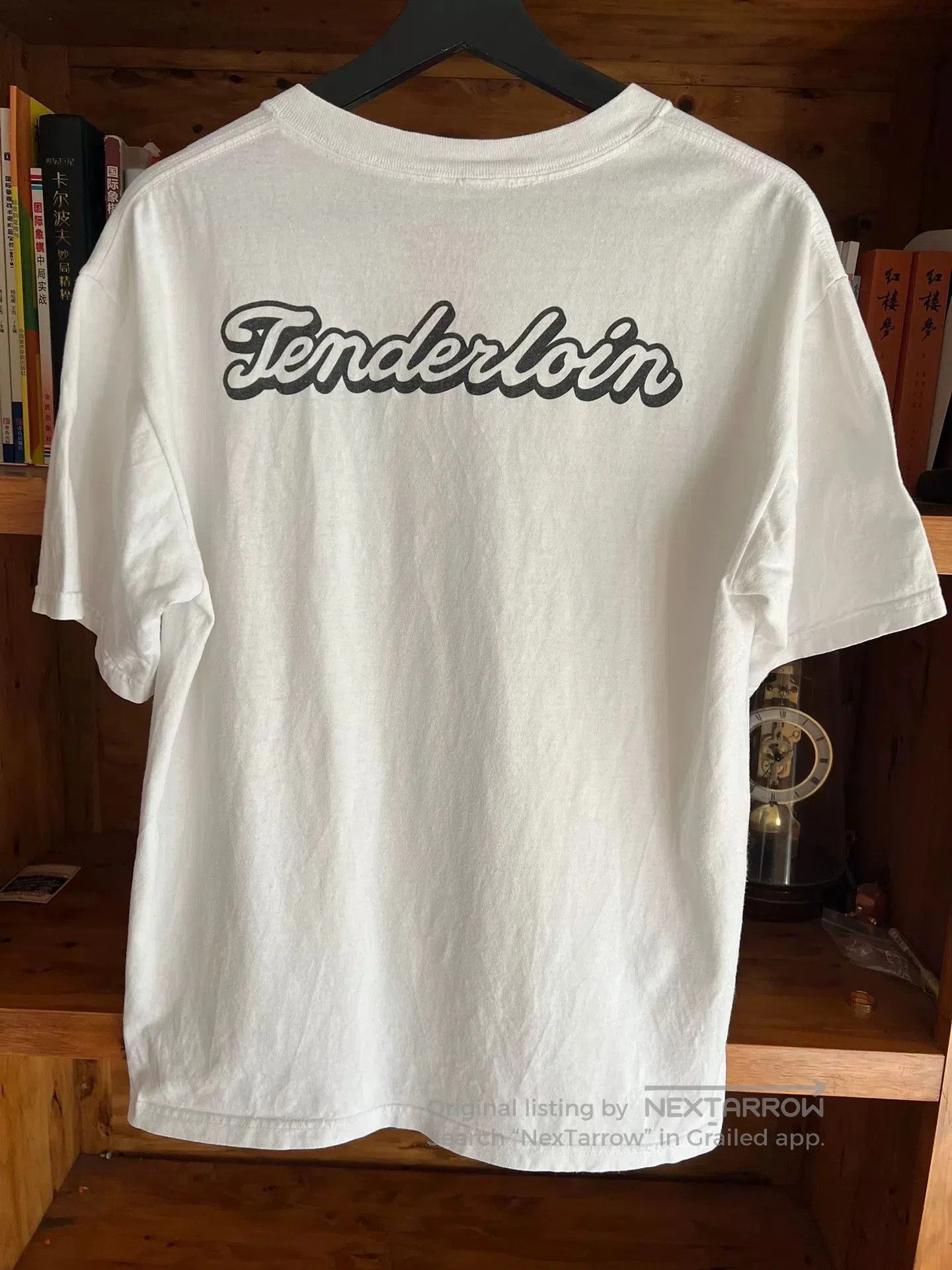 tenderloin white graphic short sleeve t-shirt.
