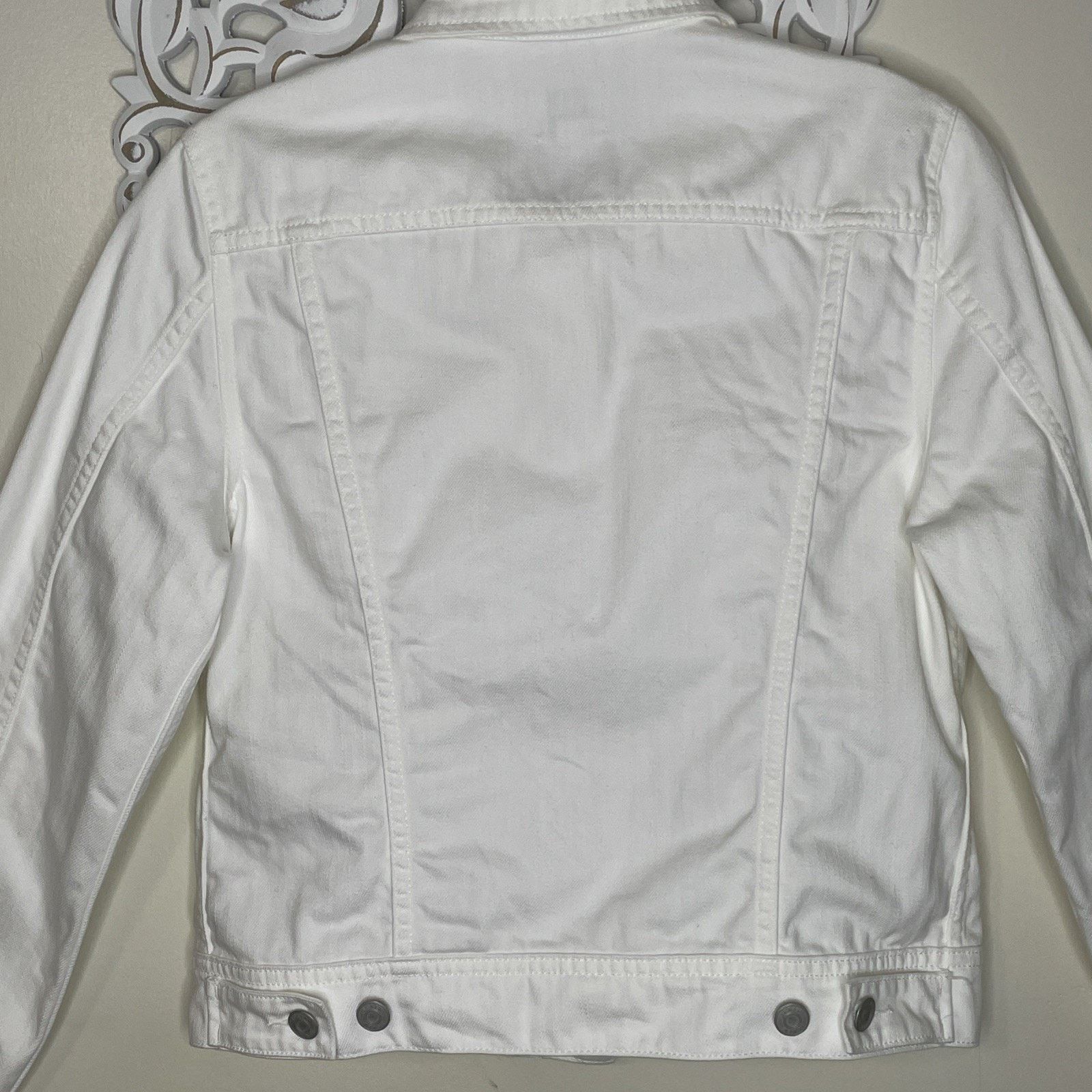 J.Crew J.CREW DENIM size S Jacket COTTON Long Sleeves WHITE Size S / US 4 / IT 40 - 16 Thumbnail