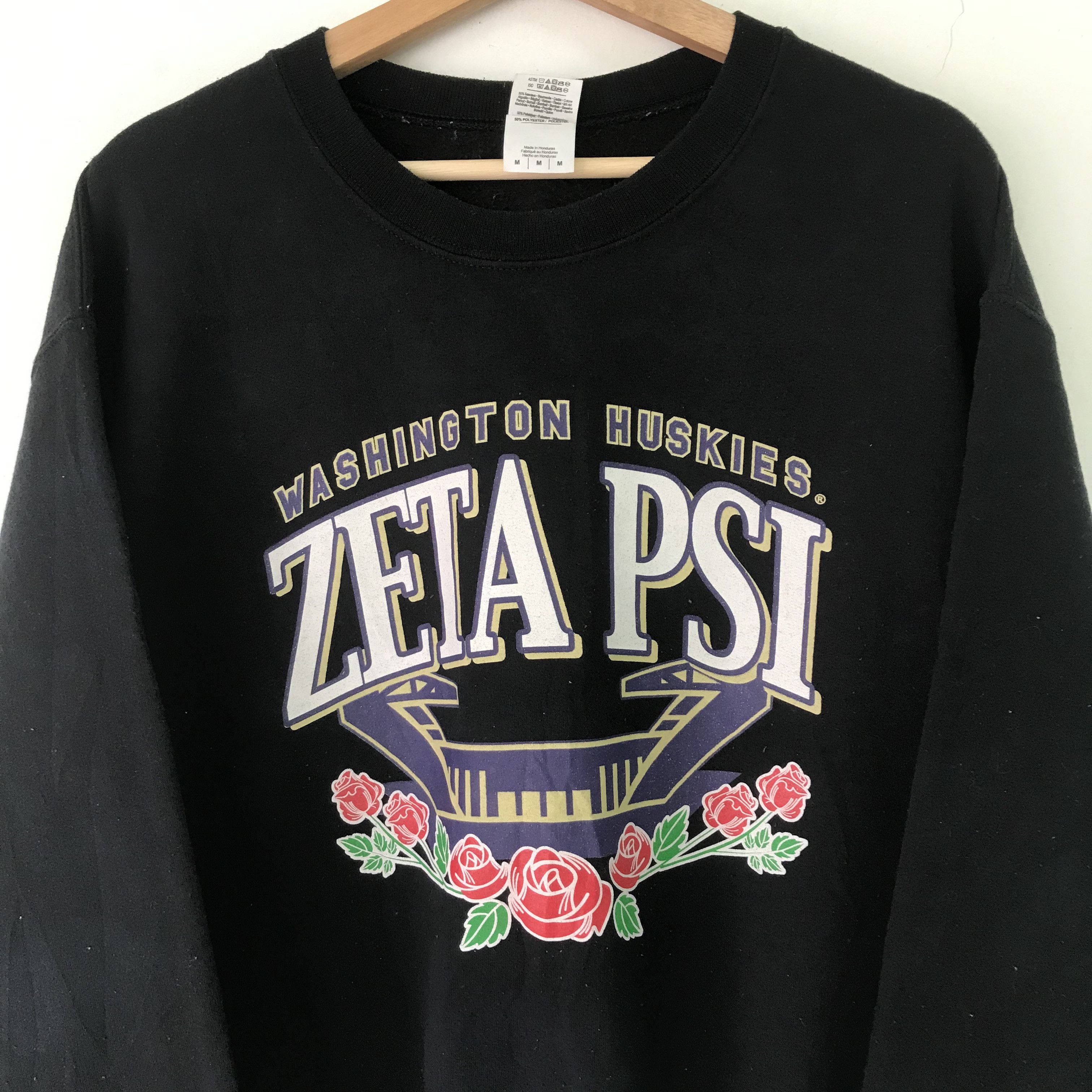 Vintage Vintage Y2K Washington Huskies Black Sweatshirt - 237 Size US M / EU 48-50 / 2 - 3 Thumbnail