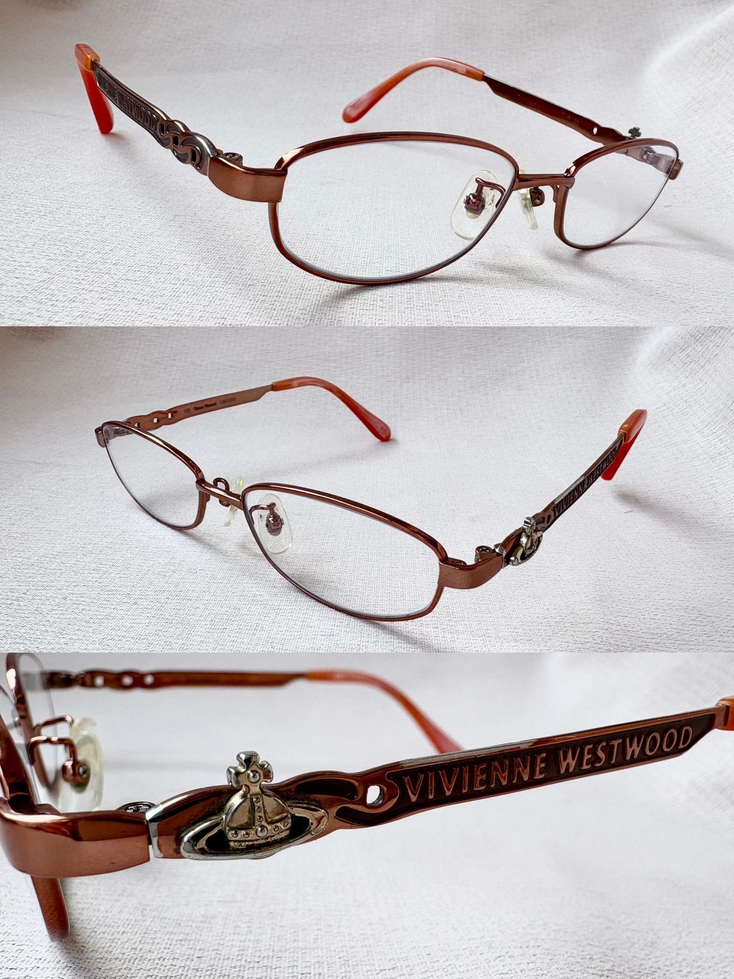 Vivienne Westwood Vivienne Westwood Vintage Saturn Orange Glasses Size ONE SIZE - 1 Thumbnail