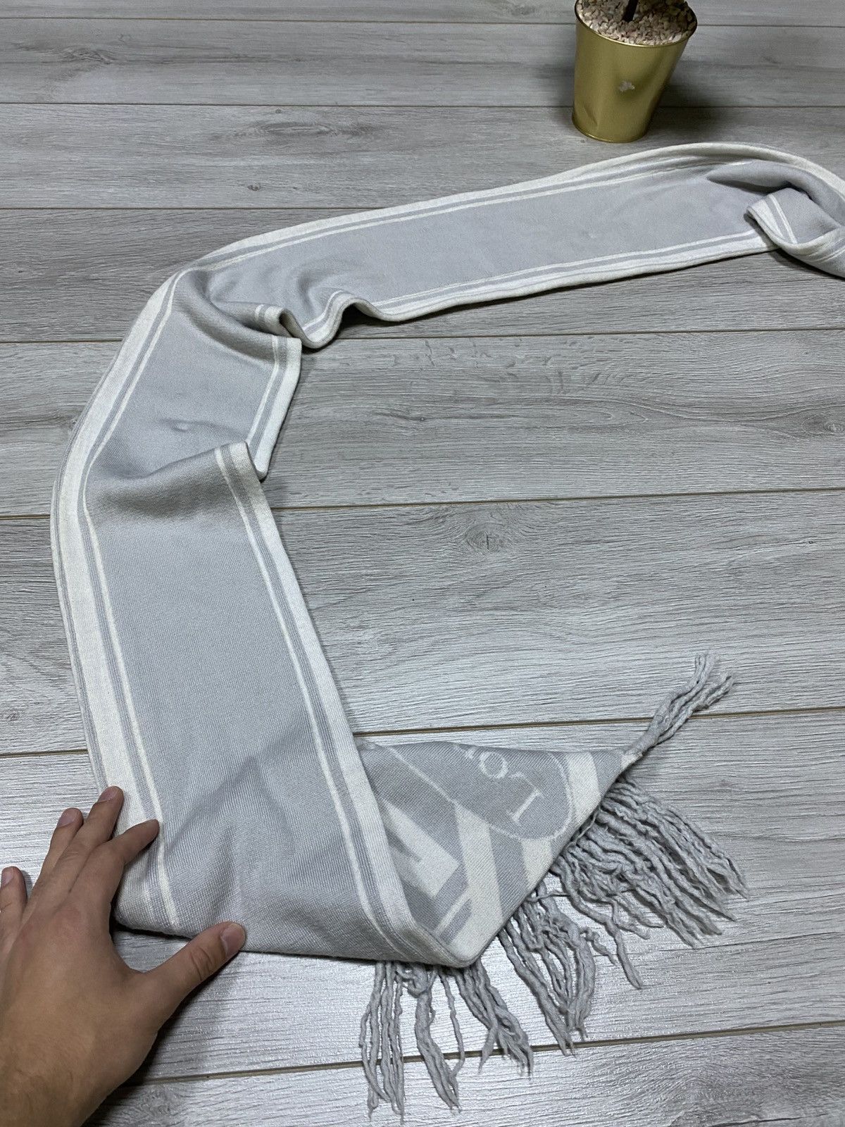 Maison Margiela Maison Margiela London 2008 spell out big logo wool scarf Size ONE SIZE - 9 Thumbnail