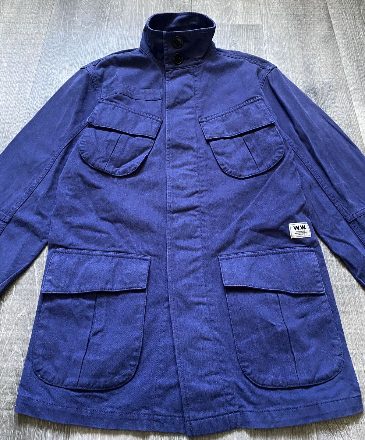 Wood Wood Unisex Wood Wood Blue M65 Field Jacket Parka Coat 4 Pocket Size US XS / EU 42 / 0 - 8 Thumbnail