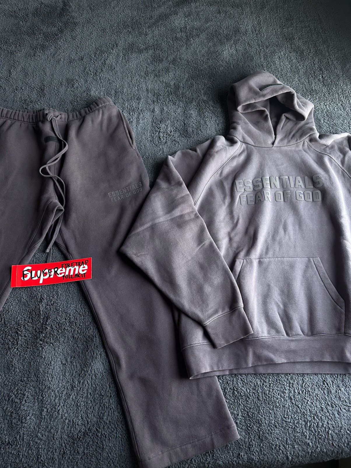 Essentials Bundle: Essentials Raglan hoodie & pants - Plum Size US XL / EU 56 / 4 - 18 Thumbnail