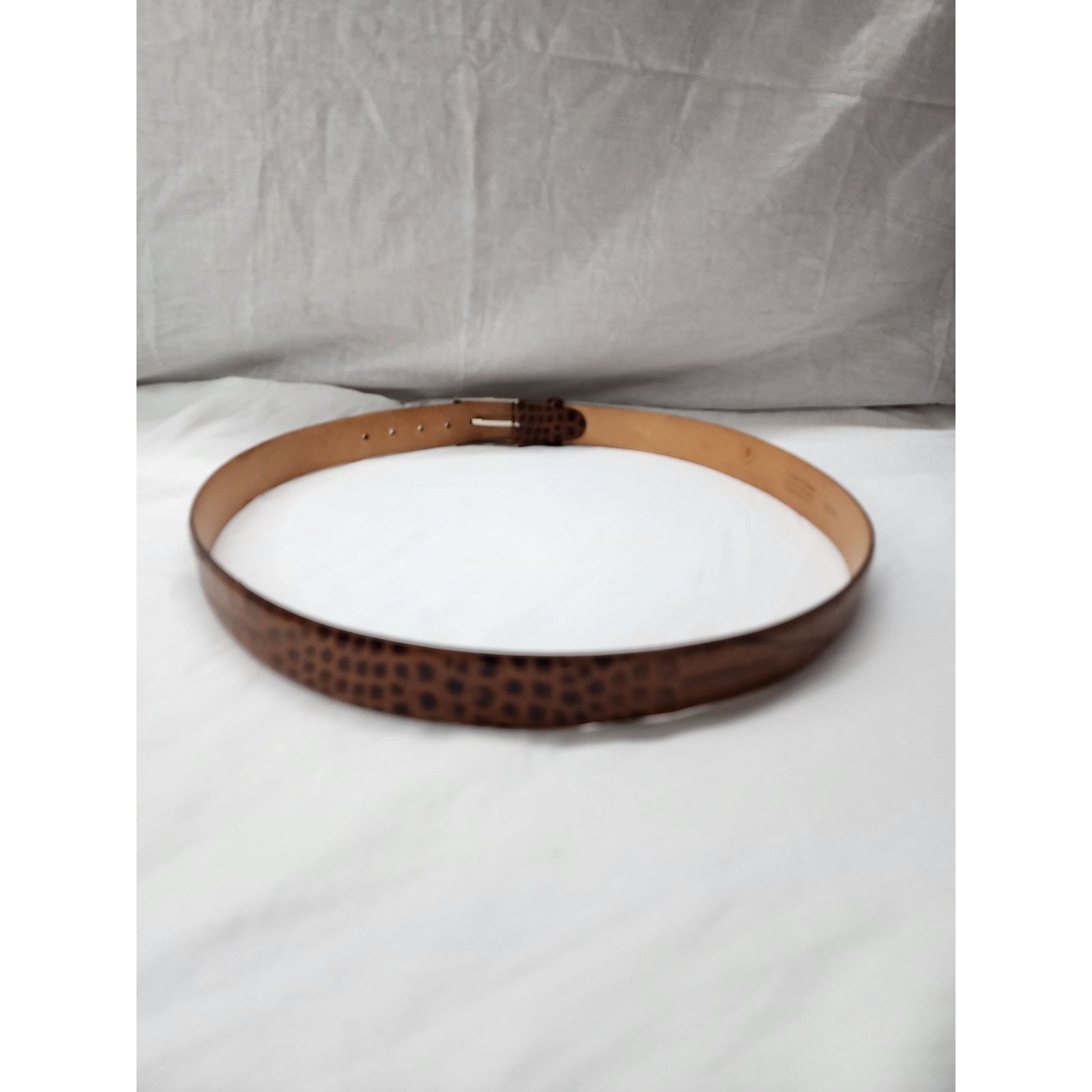 Martin Dingman Martin Dingman Leather Alligator grain brown belt sz 40 b45 Size 40 - 3 Thumbnail