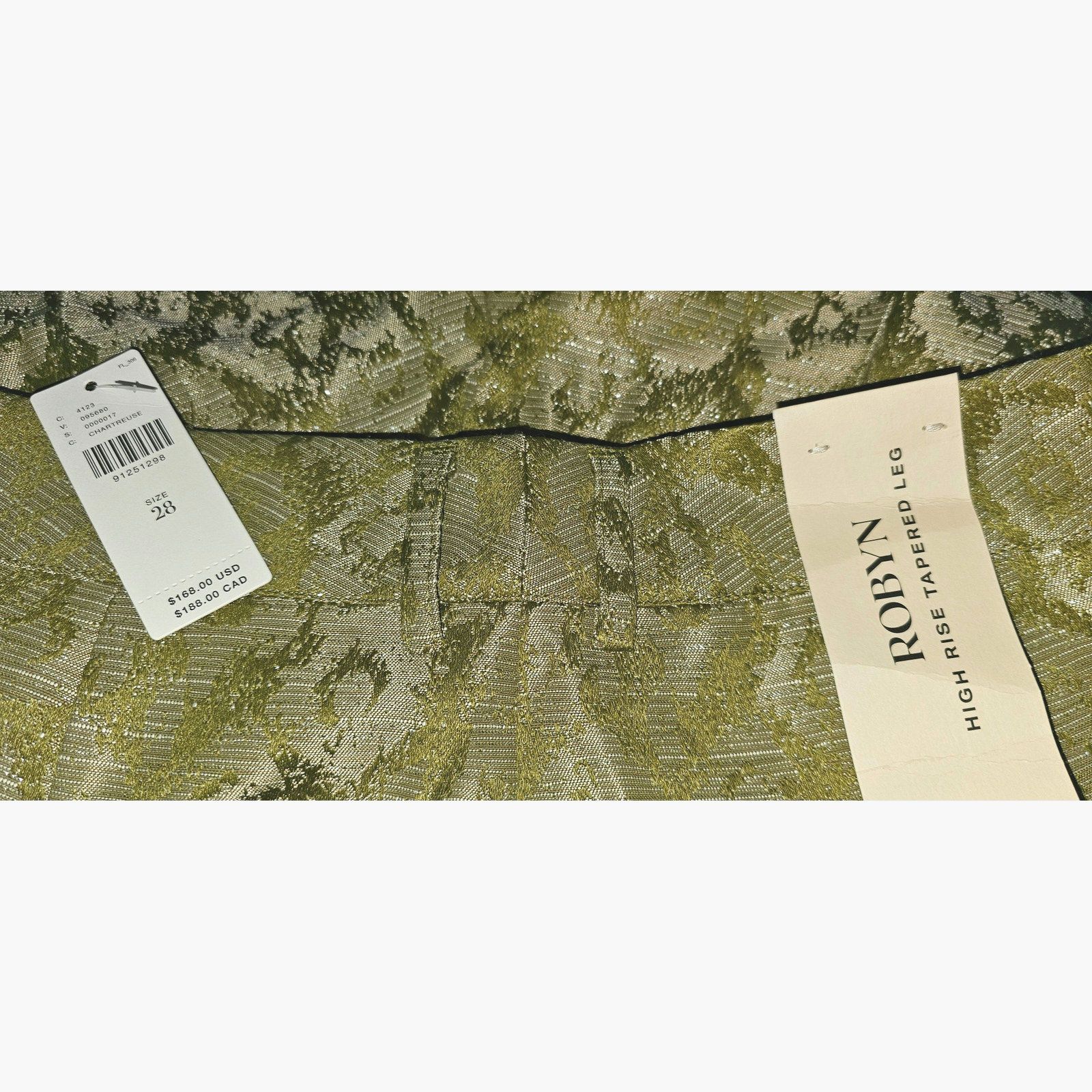 Anthropologie × Scotch & Soda New Robyn Relaxed Tapered Pants $168 SIZE 28 Green Size 28" / US 6 / IT 42 - 6 Thumbnail