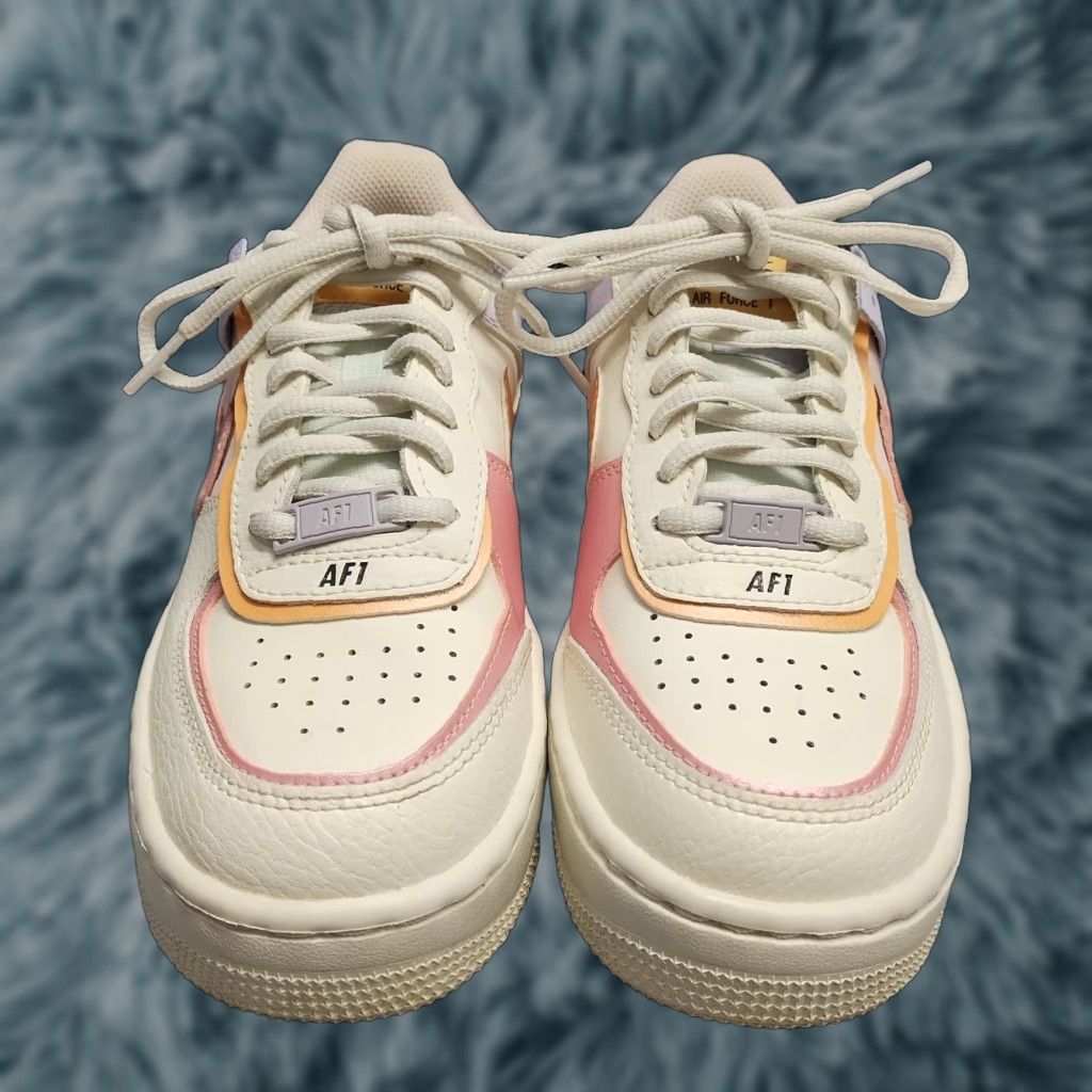 Nike Nike Air Force 1 Low Shadow Platform Sneakers Womens Size 6 Multicolor Lace Up CI0919-111 Size US 6 / IT 36 - 1 Thumbnail