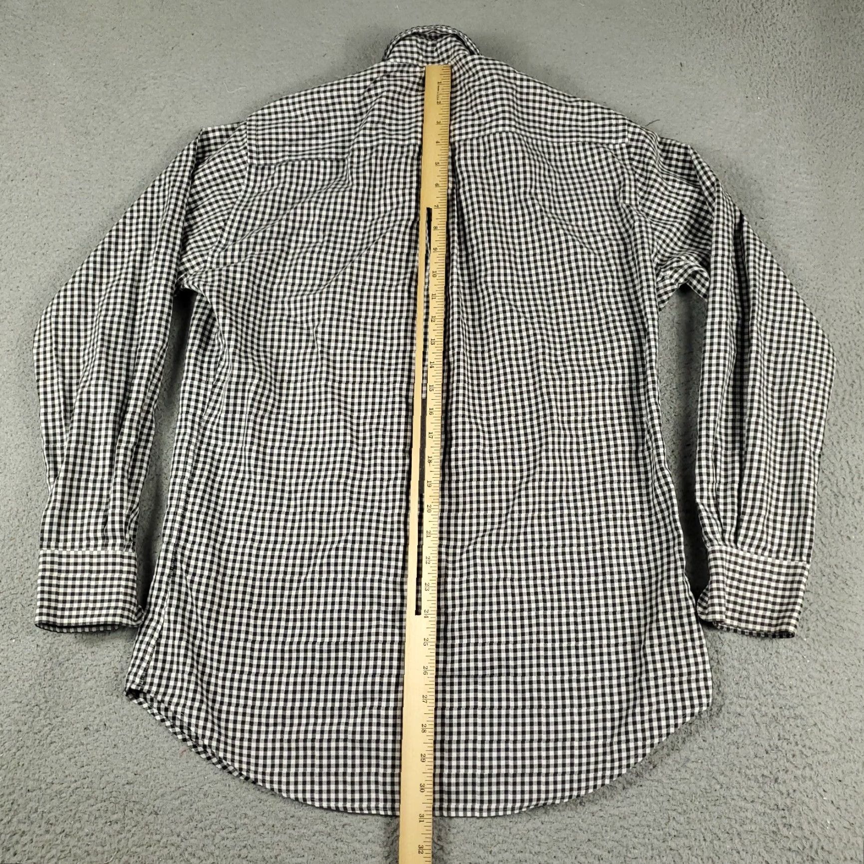 Peter Millar Peter Millar Shirt Mens Medium Black Check Button-Up Long Sleeve Casual Business Formal Travel 90s? Size US M / EU 48-50 / 2 - 4 Thumbnail