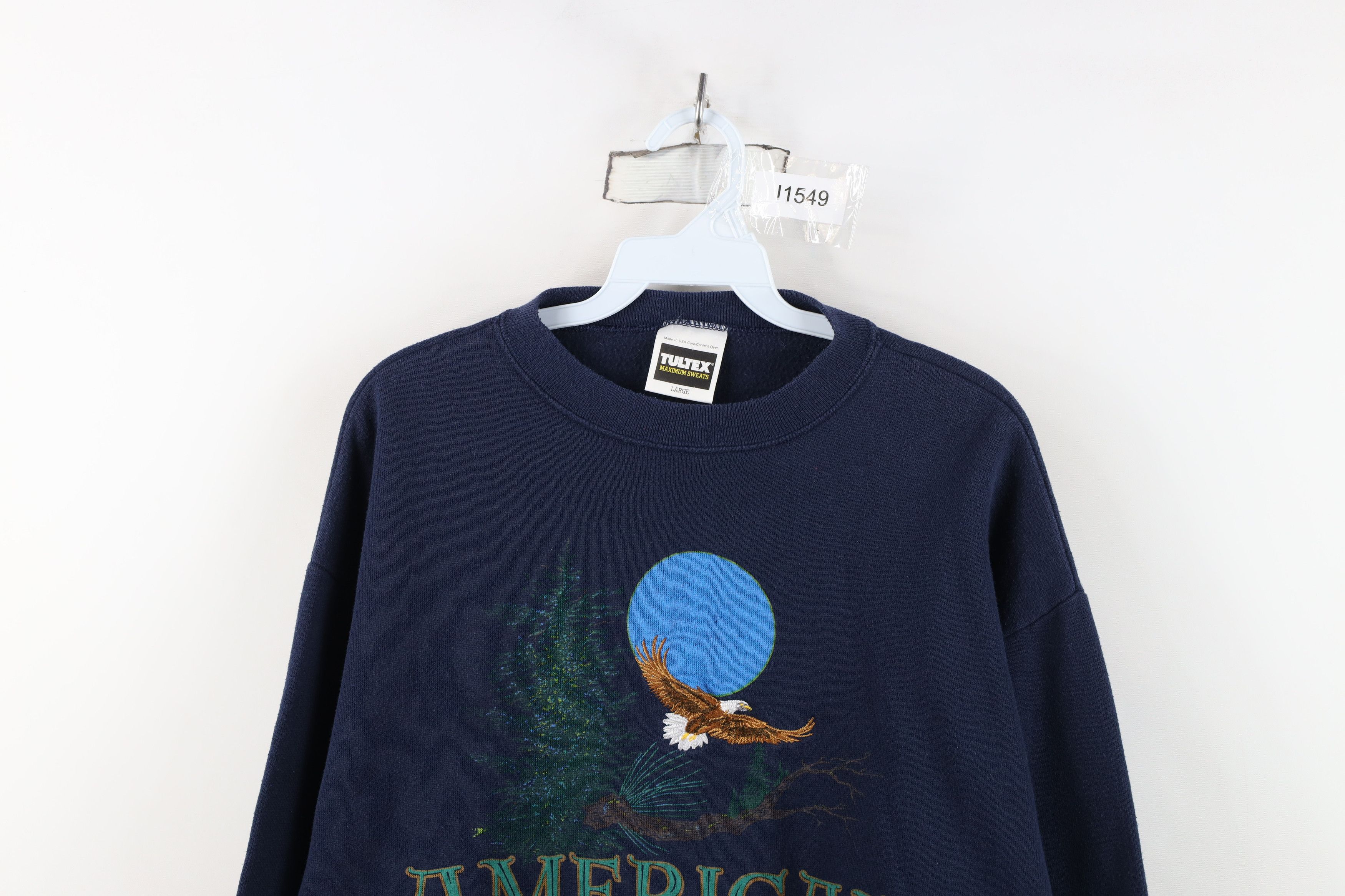 Vintage Vintage 90s Streetwear Woodlands Eagle Nature Sweatshirt USA Size US L / EU 52-54 / 3 - 2 Thumbnail