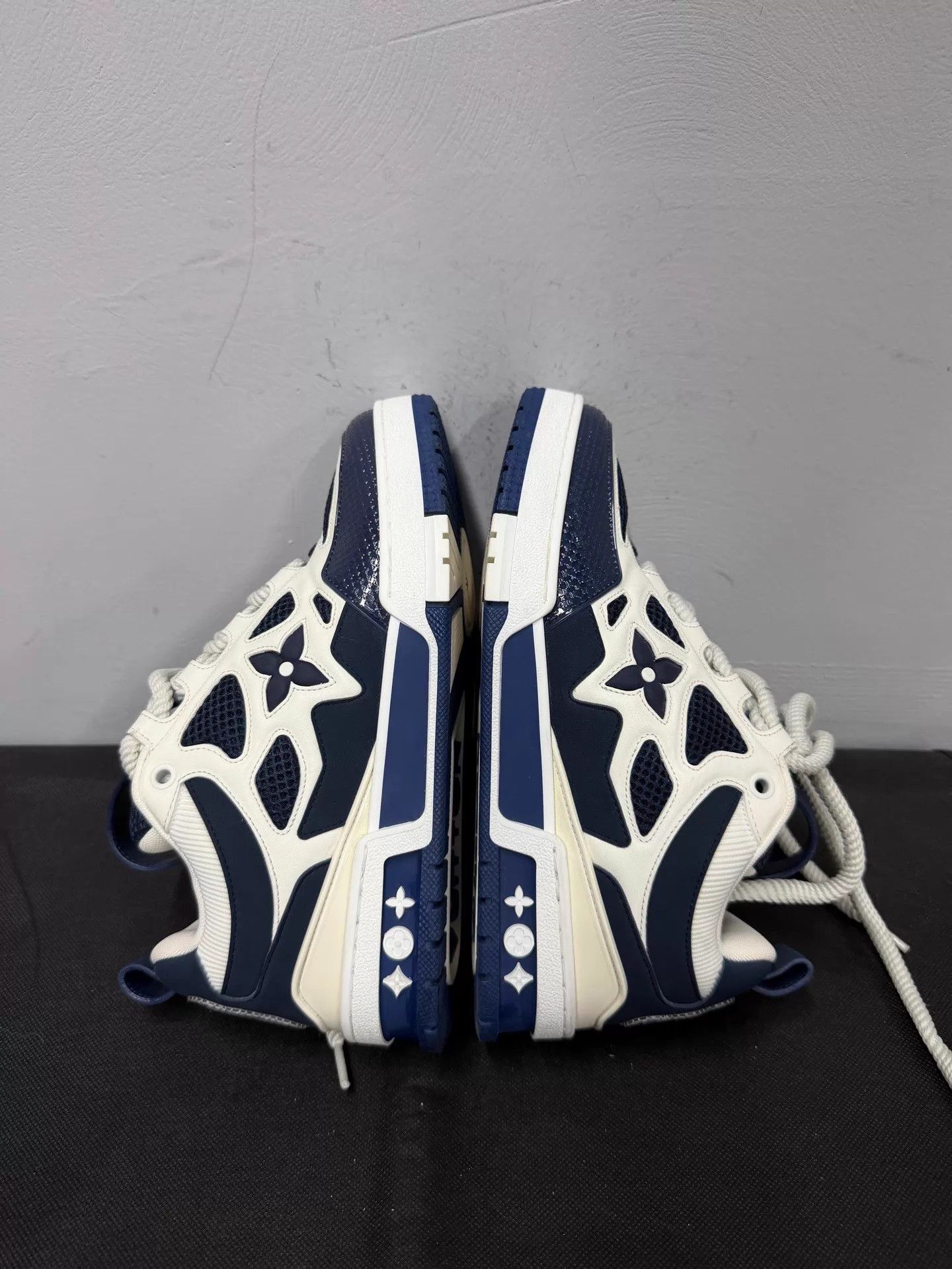 Louis Vuitton LV Skate Blue White Casual Skateboard Shoe 37 Size US 6.5 / IT 36.5 - 5 Thumbnail