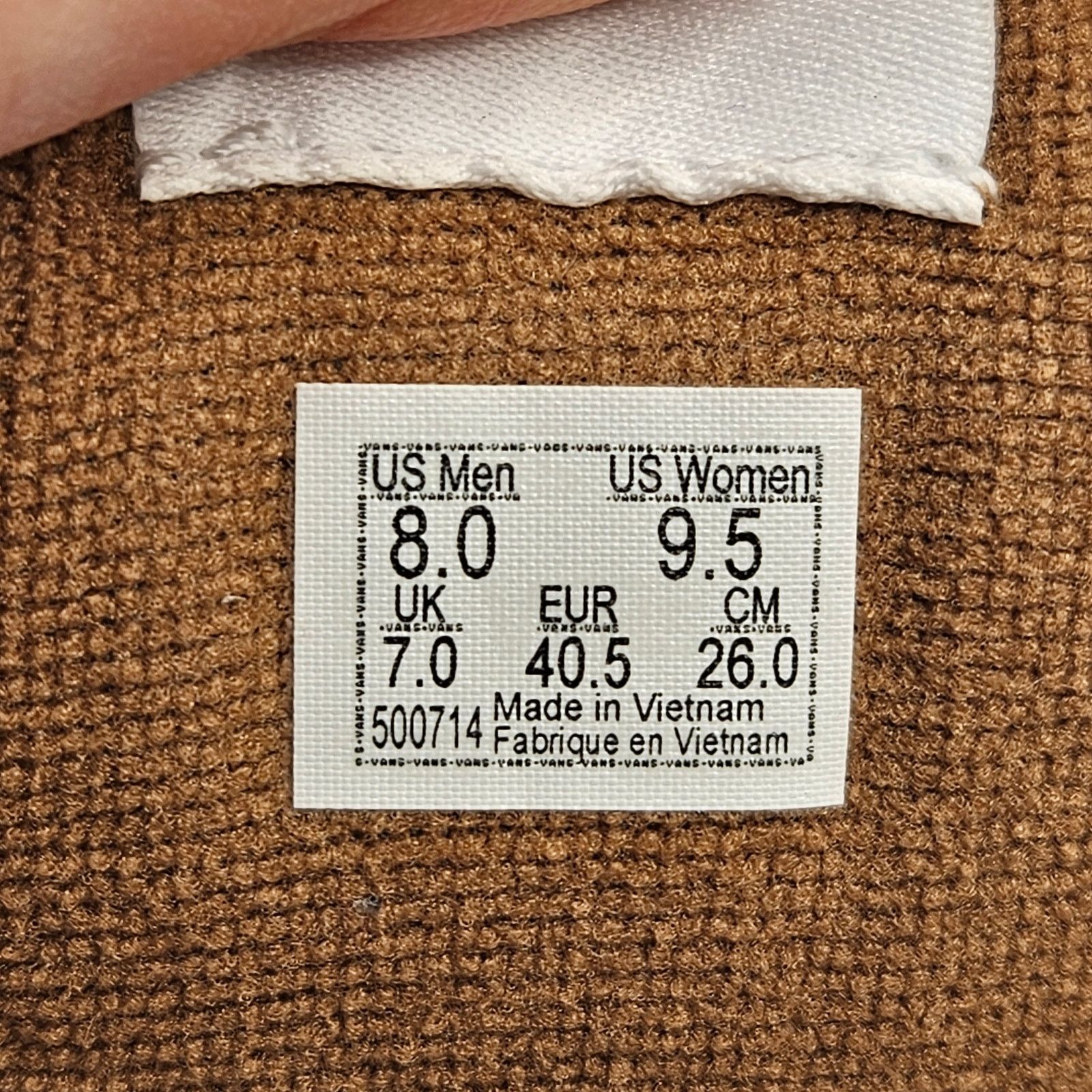Vans VANS MEN'S 8 KNU SKOOL MEGA CHECK BROWN NWOB VN000CRPBRO Size US 8 / EU 41 - 7 Thumbnail