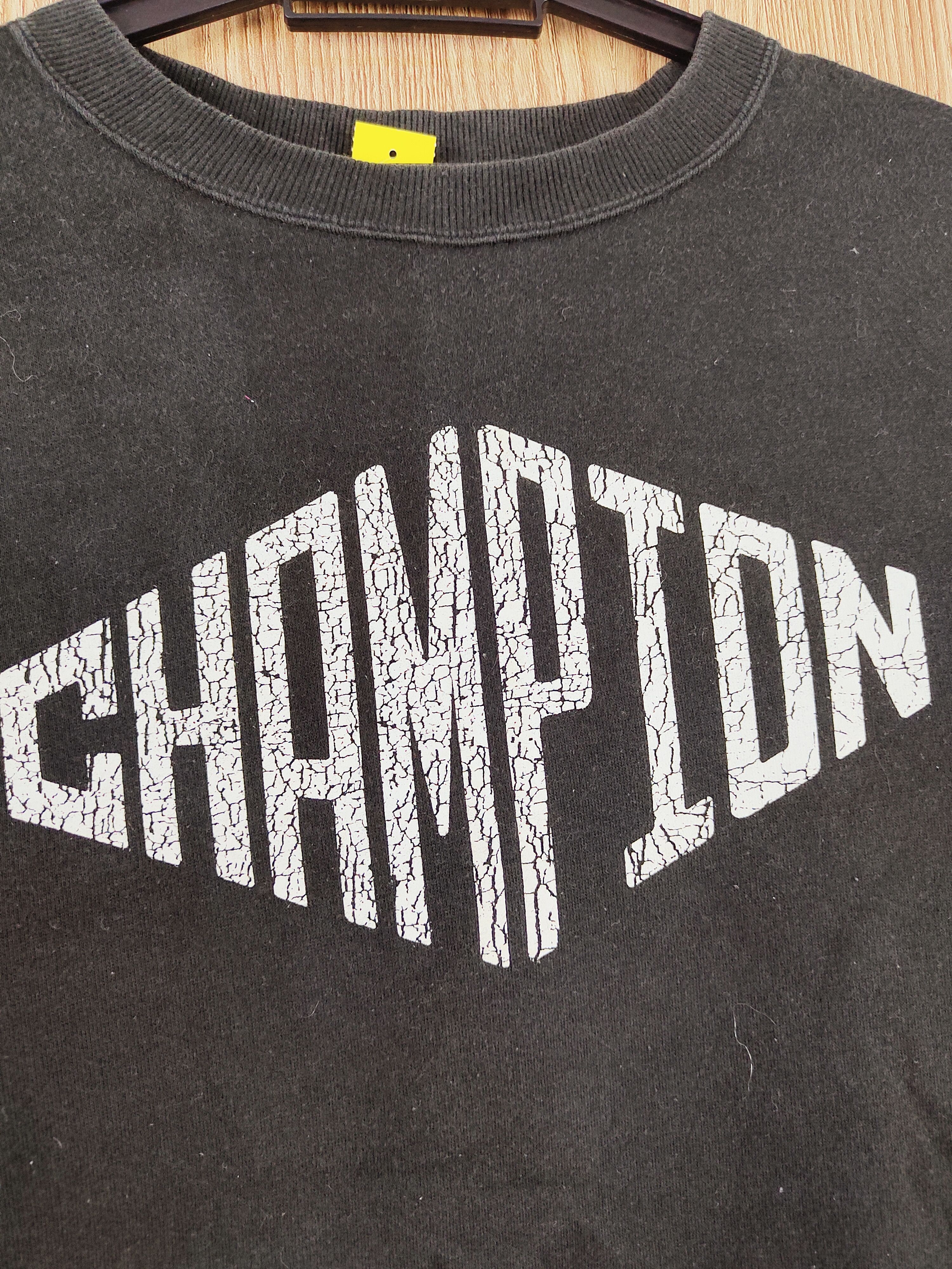 Champion × Vintage Champion Black Faded Sweatshirts #W255 Size US L / EU 52-54 / 3 - 3 Thumbnail