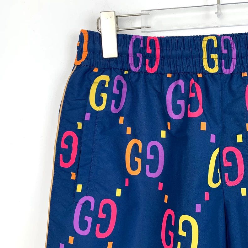 Gucci Gucci Color-blocking double G full-print elastic waist shor Size US 30 / EU 46 - 3 Thumbnail