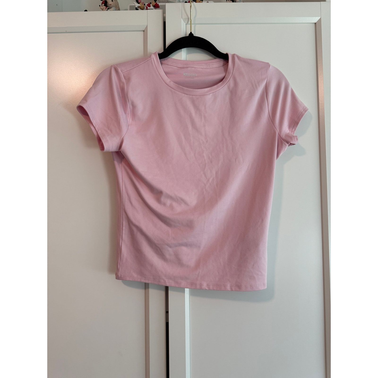 Hollister Hollister Pink Crew Neck T-Shirt Women Short Sleeve M - C019 Size M / US 6-8 / IT 42-44 - 2 Thumbnail