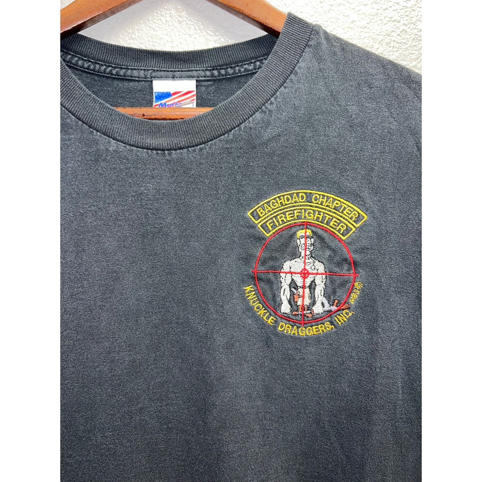 Vintage Vintage Baghdad Firefighter Shirt Chapter Knuckle Draggers L Size US L / EU 52-54 / 3 - 2 Thumbnail