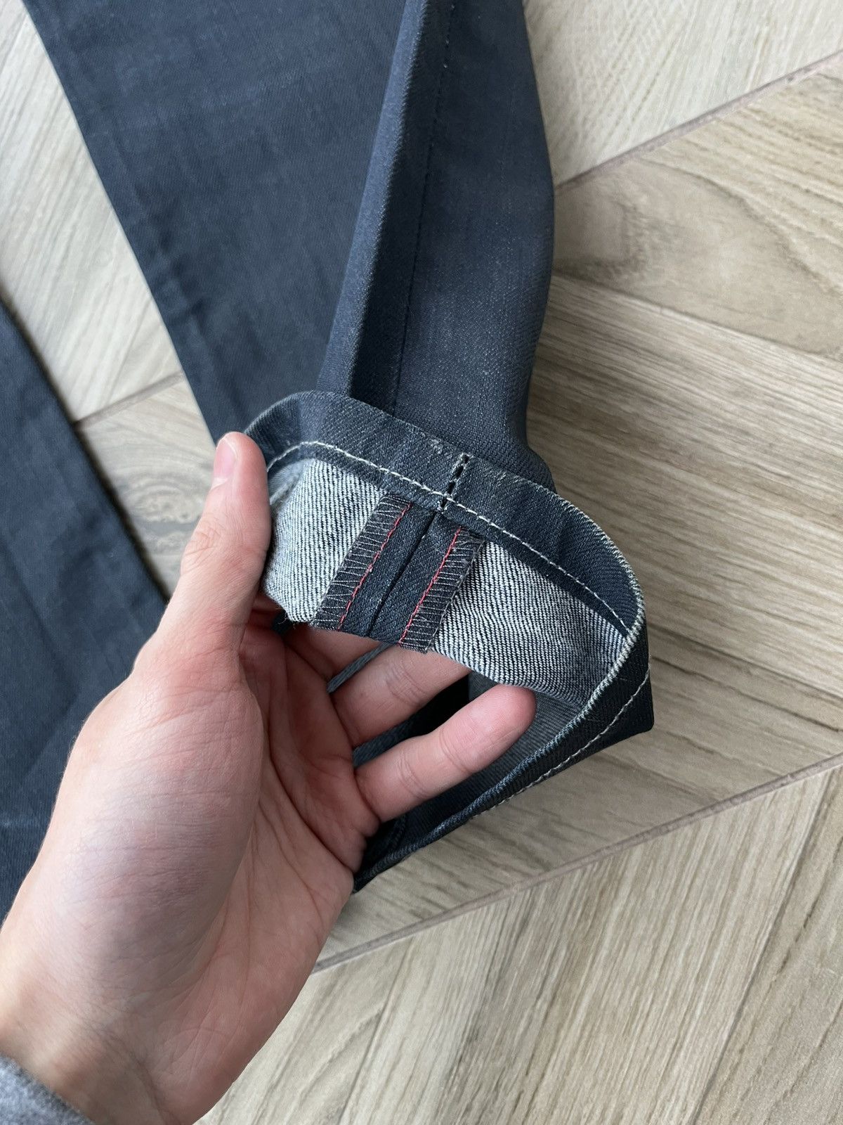 Levi's Vintage waxed Levis 504 31x32 Black Jeans Pants 31w Size US 31 - 6 Thumbnail