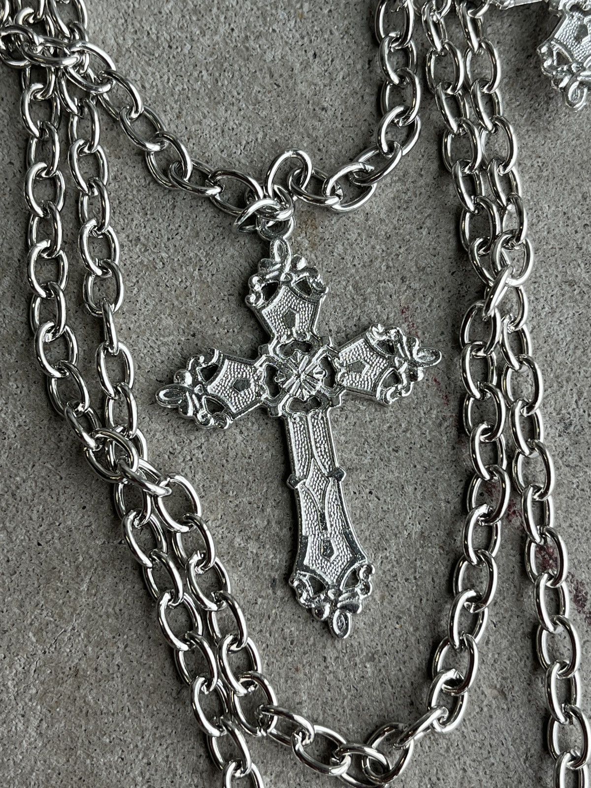 Other Avant Garde Chrome Cross Chain (unisex) Size ONE SIZE - 4 Thumbnail