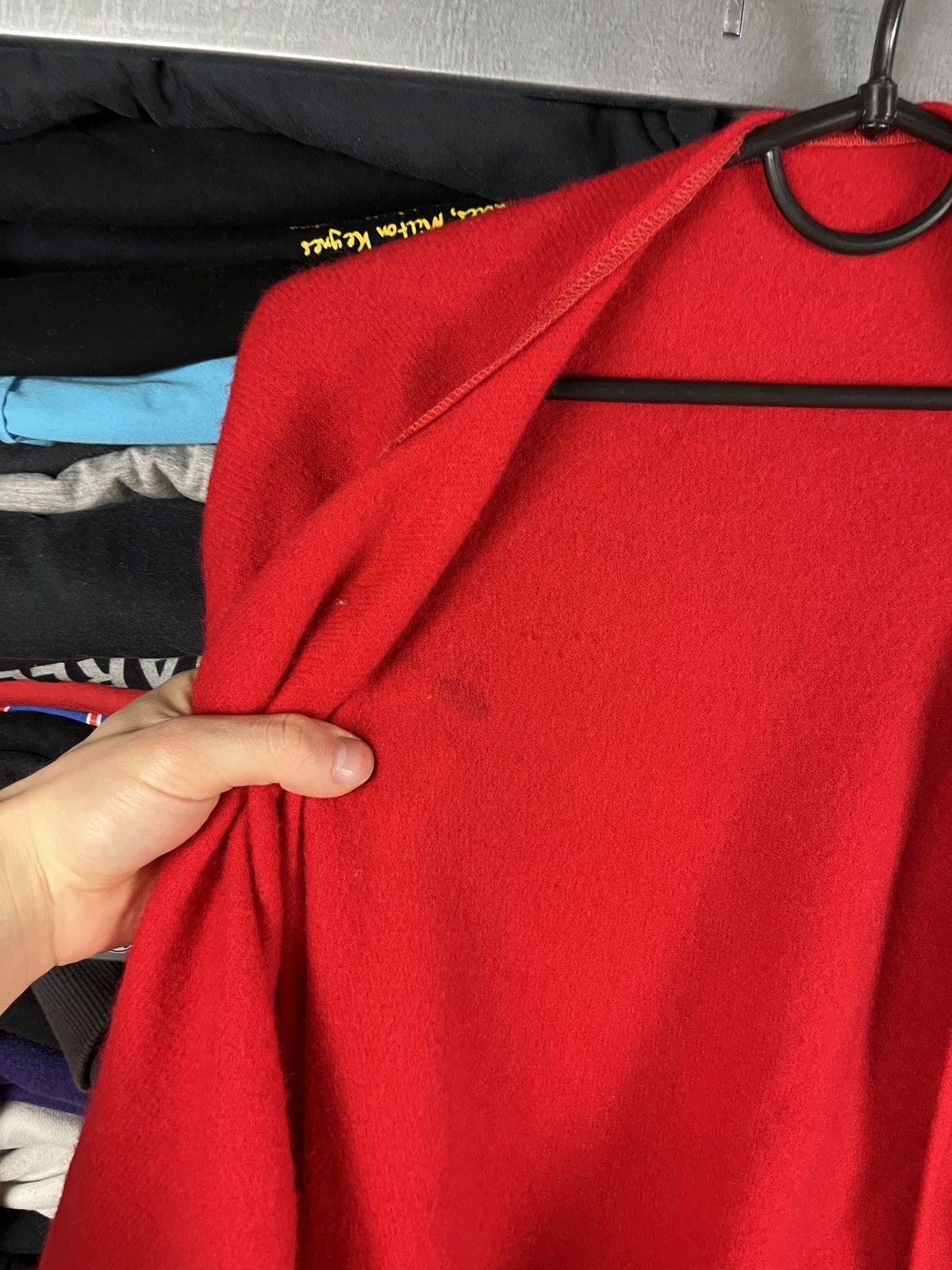 Johnstons Of Elgin Vintage Johnstons of Elgin Wool Red Women’s Cape Poncho Size ONE SIZE - 2 Thumbnail