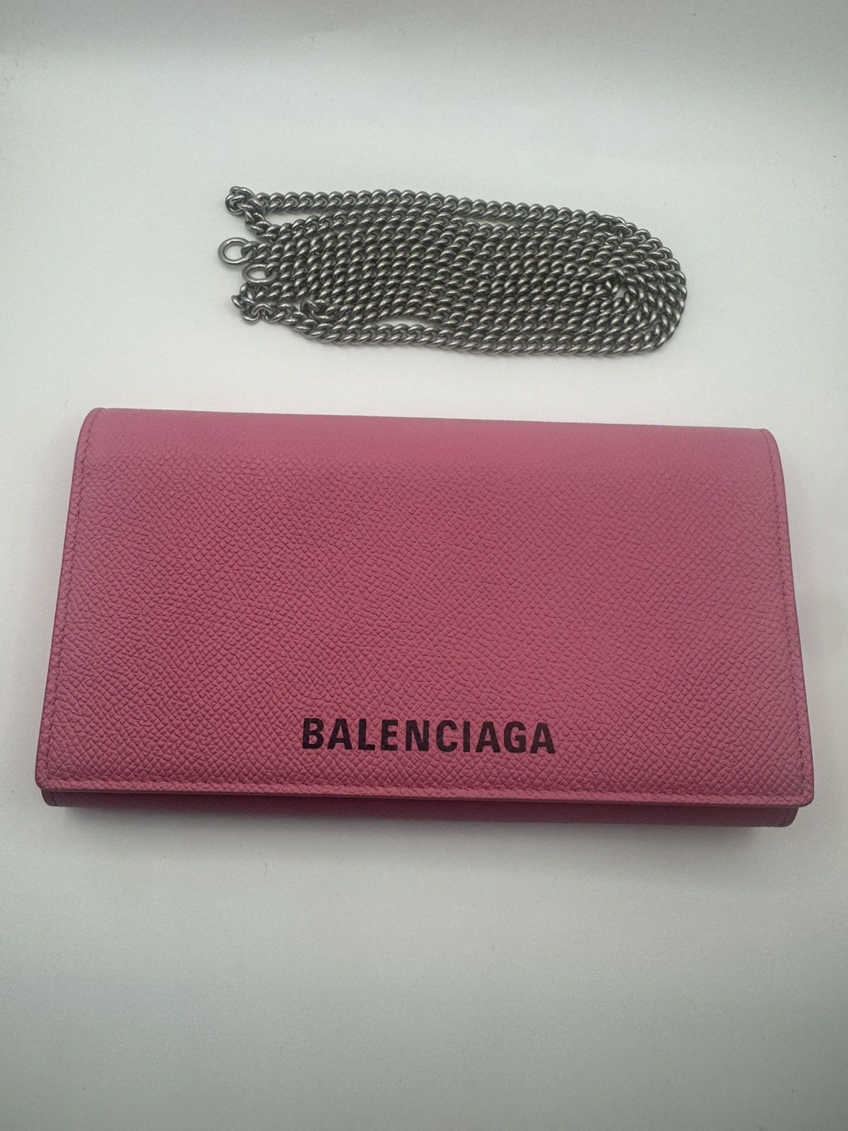Balenciaga Balenciaga Bubble Gum Pink Ville Chain Phone Wallet Size ONE SIZE - 1 Thumbnail