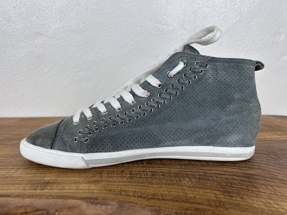 Prada Prada Sport Grey Suede Leather Eyelet Detail High Top 39 Size US 9 / IT 39 - 11 Thumbnail