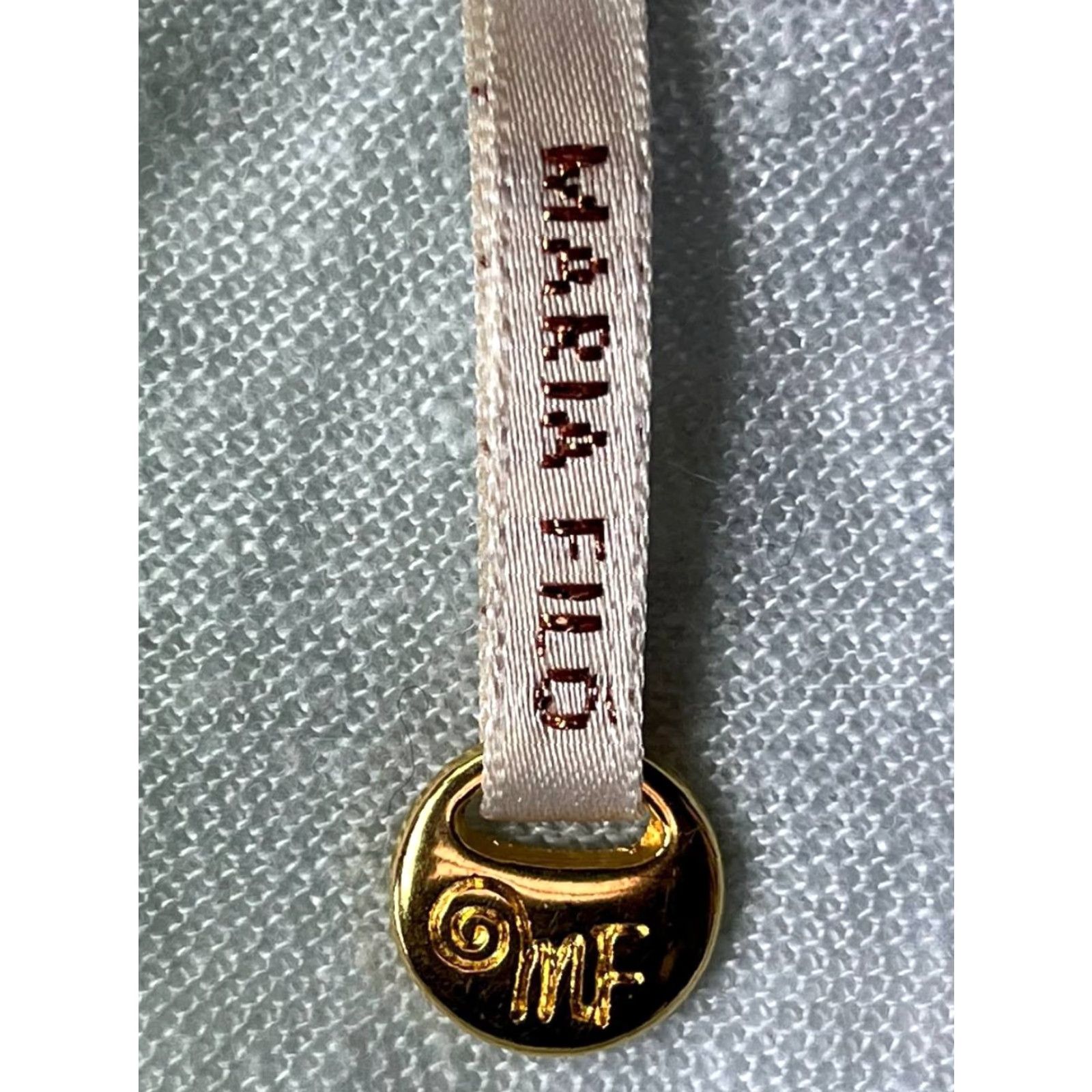 Vintage Maria Filo Women Blue 100% Linen Short Sleeve Top Size Medium Crew Neck Studded Casual Tops M Womens Size M / US 6-8 / IT 42-44 - 7 Thumbnail