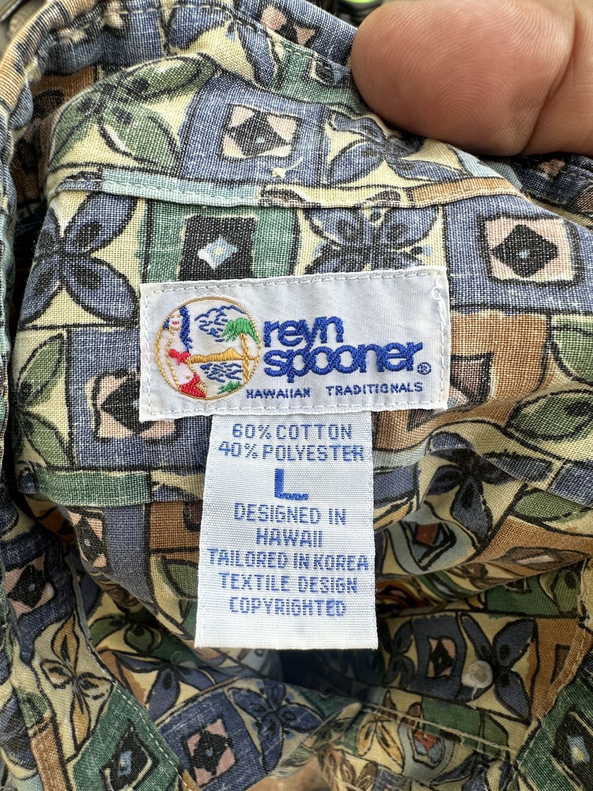 Reyn Spooner PreOwned Reyn Spooner Classic Fit Hawaiian Print Men's Large Size US L / EU 52-54 / 3 - 4 Thumbnail