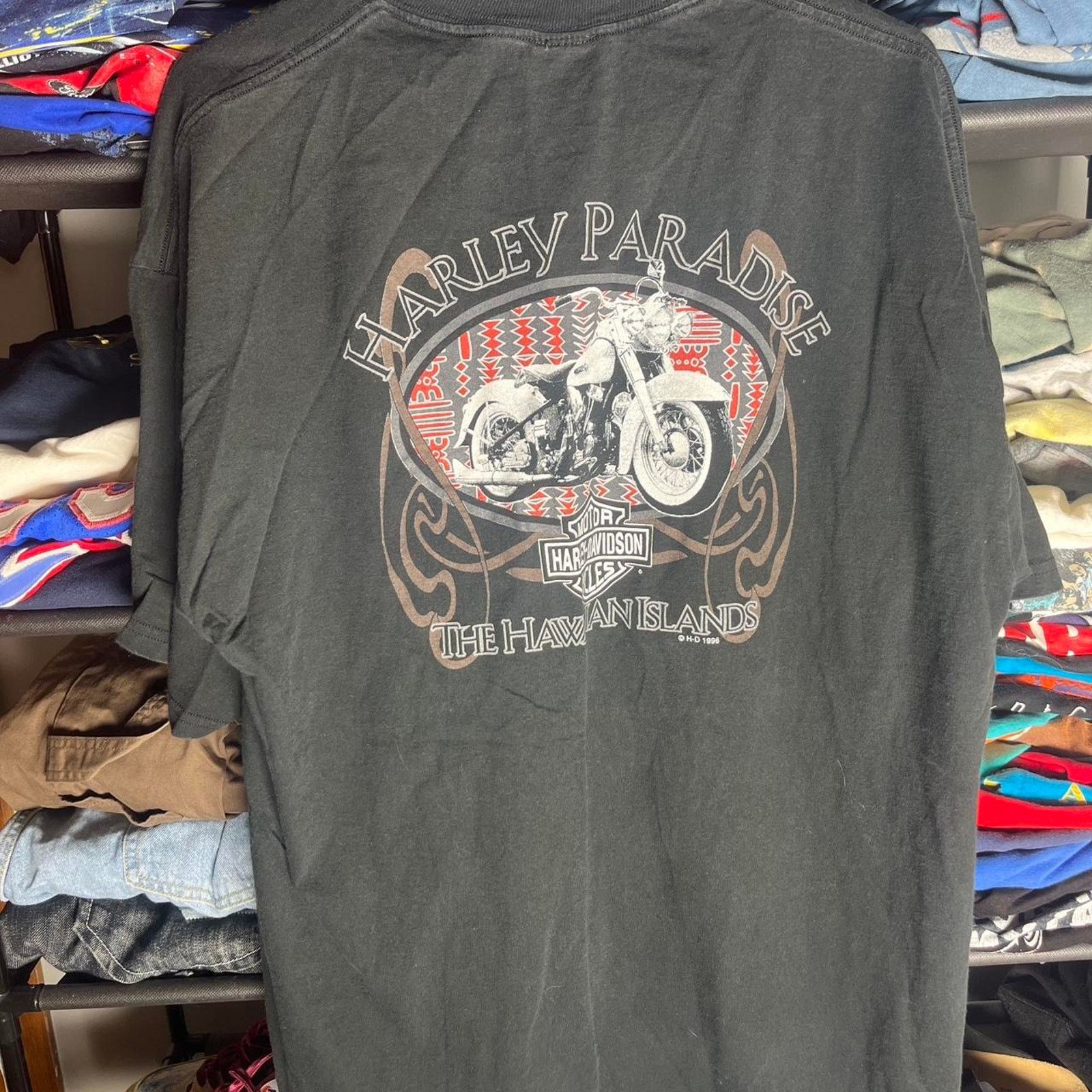 Harley Davidson Vintage 1996 harley davidson shirt Size US XL / EU 56 / 4 - 1 Thumbnail
