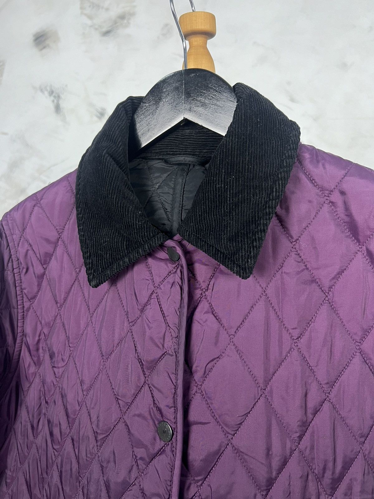 Barbour Barbour Purple Quilted Jacket Size USA 8 UK 12 Size M / US 6-8 / IT 42-44 - 4 Thumbnail