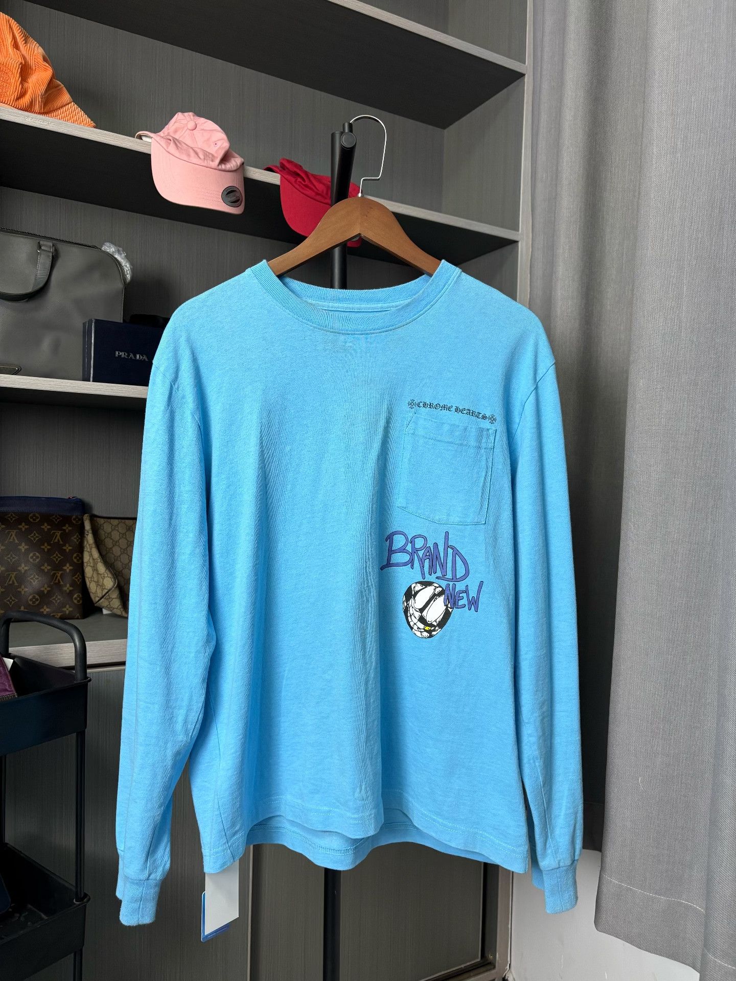 Chrome Hearts Chrome Hearts Collab Blue Hoodie L Men Size US L / EU 52-54 / 3 - 1 Thumbnail