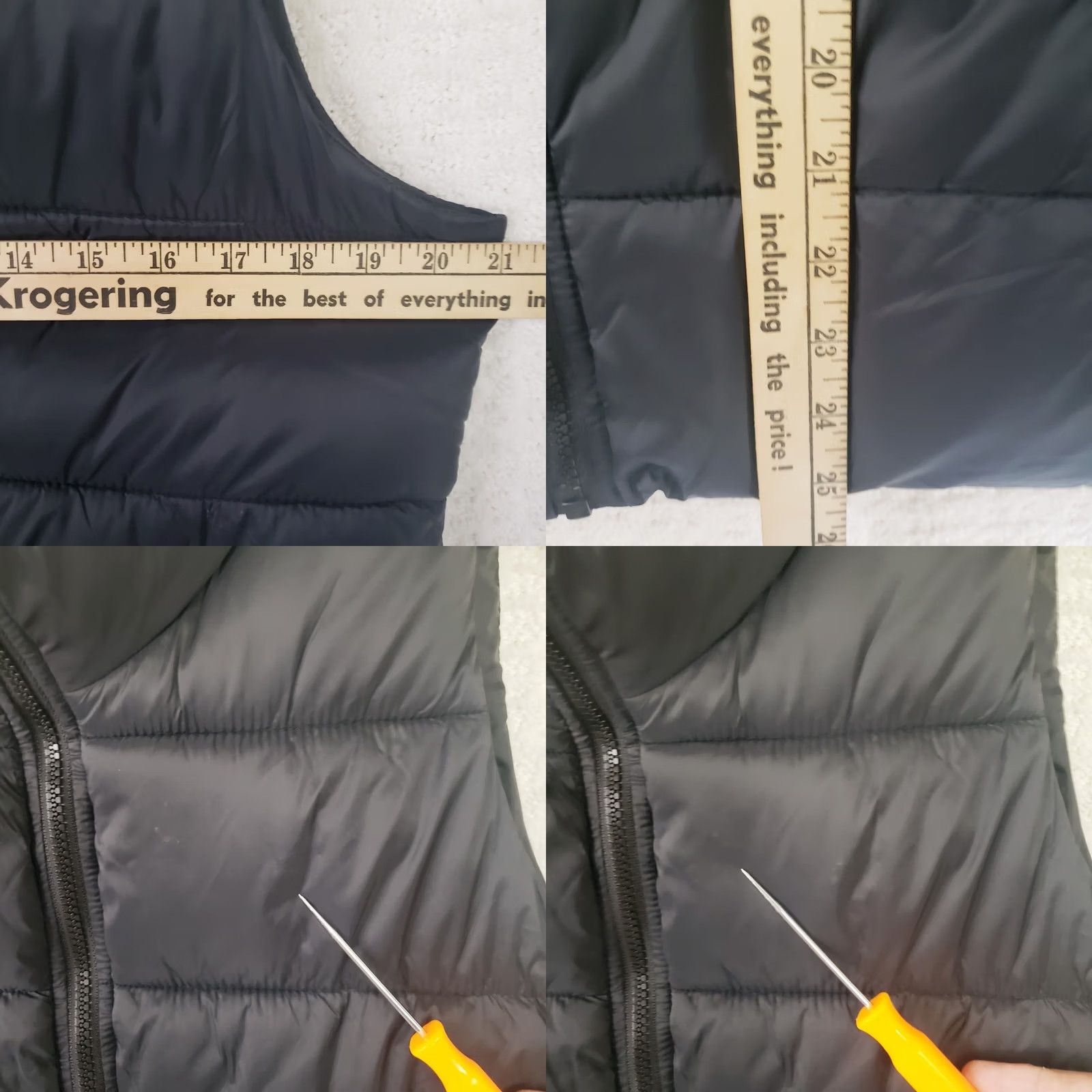 Old Navy Old Navy Black Sleeveless Puffer Vest Men M Regular Fit Zip Full Zip Stand-Up Collar Nylon Lining Insulated Lightweight Short Length Size US M / EU 48-50 / 2 - 8 Thumbnail
