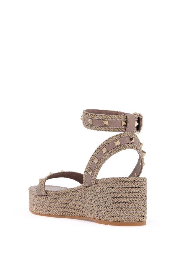 Valentino o1s22i1n0924 Flatform Espadrille Sandals in Neutro Size US 7 / IT 37 - 3 Thumbnail