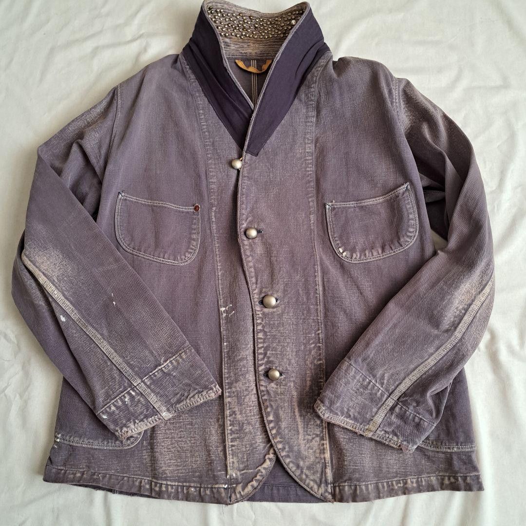 Kapital KAPITAL Studded Remake Tailored Jacket Navy 2 Size US M / EU 48-50 / 2 - 3 Thumbnail