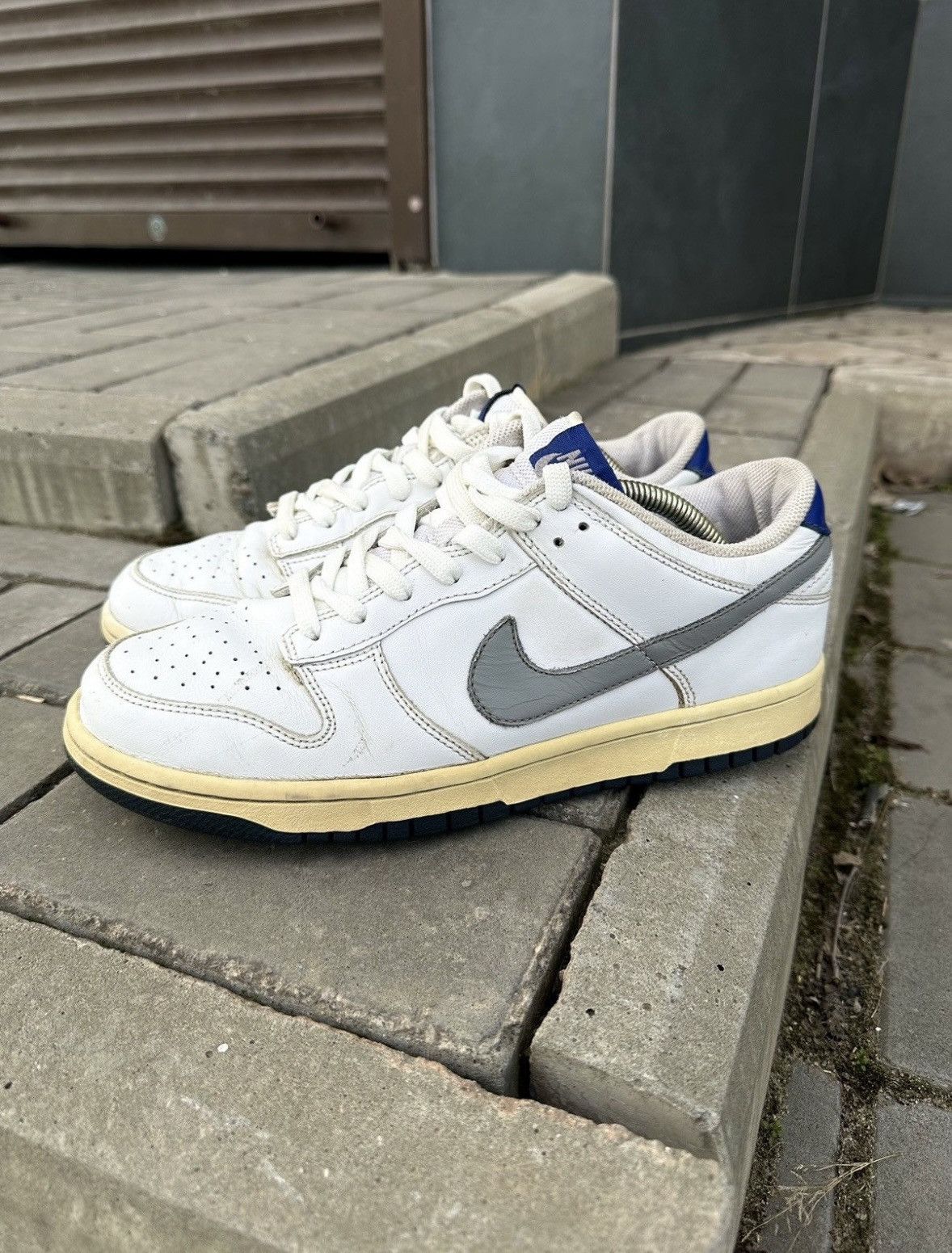 Nike Vintage Nike Dunk Low White Charc US 9 Size US 9 / EU 42 - 2 Thumbnail