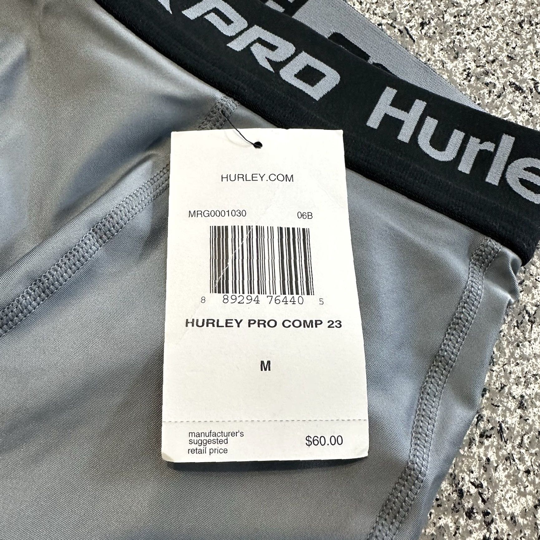 Hurley Hurley Rash Guard Surf Tights Mens M Grey 50+ UPF Compression Beac​h Hawaiian Pattern Floral Clothing Size US 31 - 4 Thumbnail