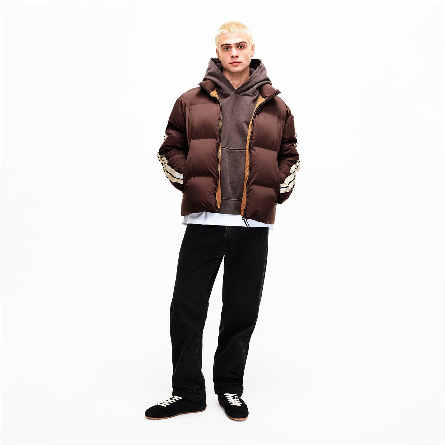 Palm Angels o1g2r1mq0426 Classic Logo Down Puffer Jacket in Brown Size US XXL / EU 58 / 5 - 6 Thumbnail