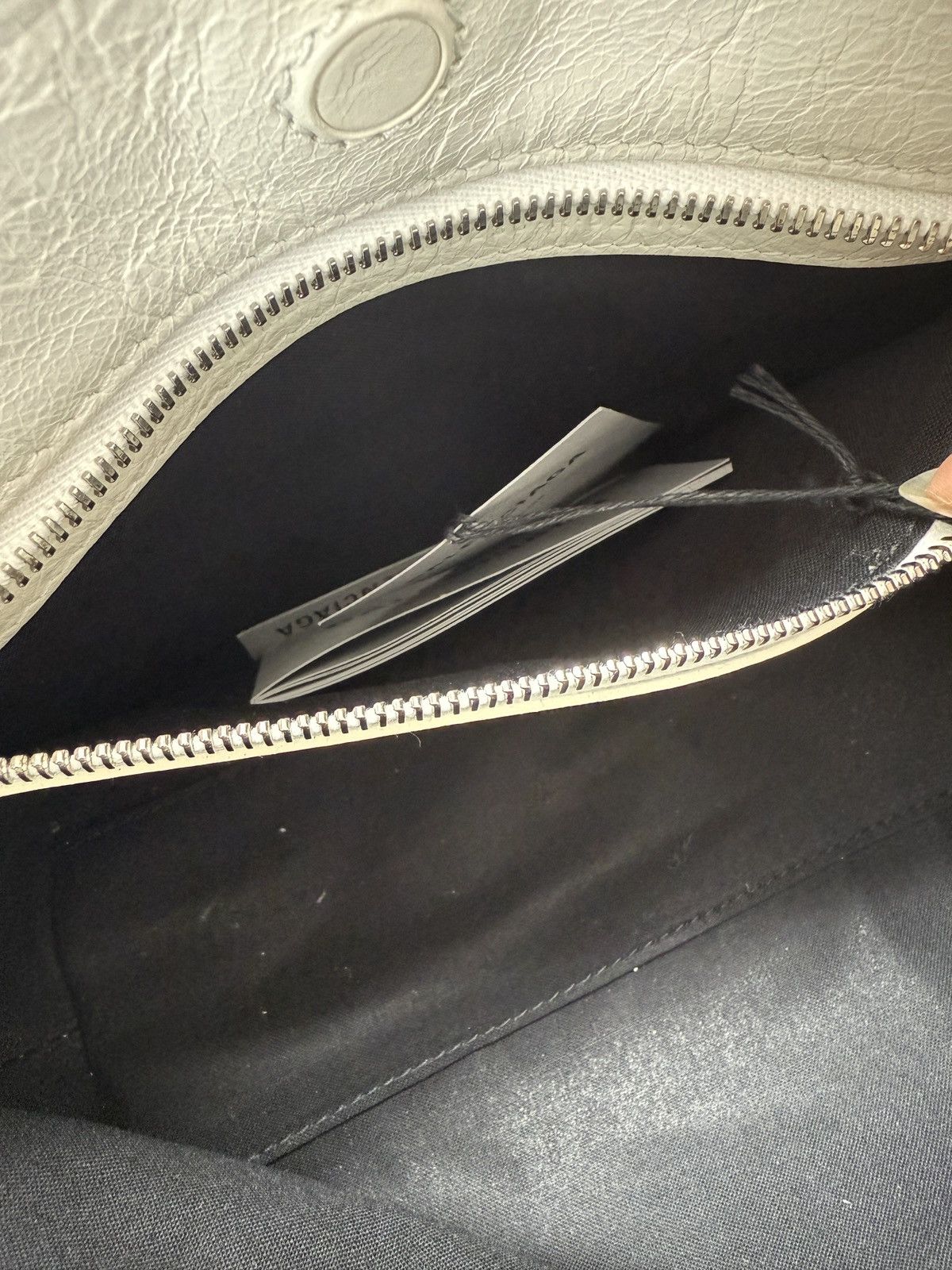 Balenciaga Balenciaga Barbes Small East-West Shopper Bag in Shearling Size ONE SIZE - 8 Thumbnail